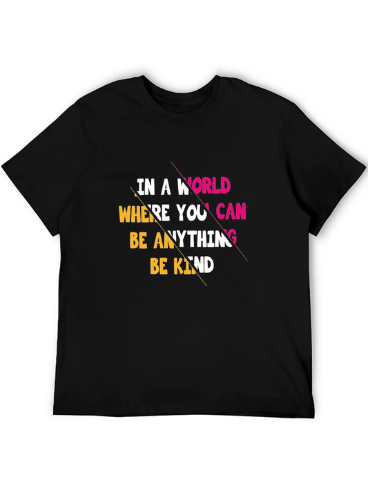 Be Kind Graphic Tee - Mens Black T-Shirt