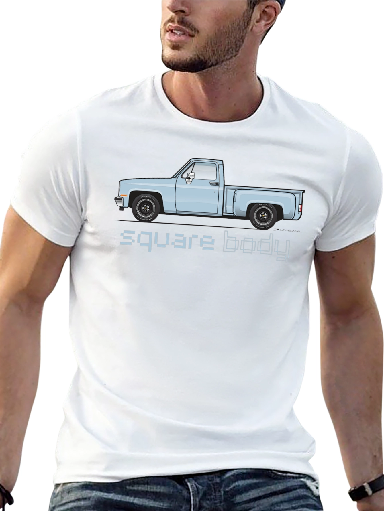 Square Body Truck Graphic T-Shirt