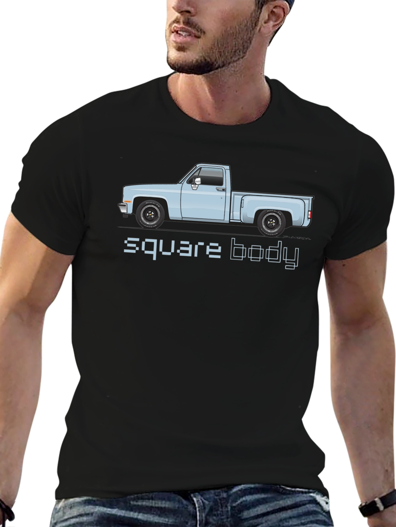 Square Body Truck Graphic T-Shirt