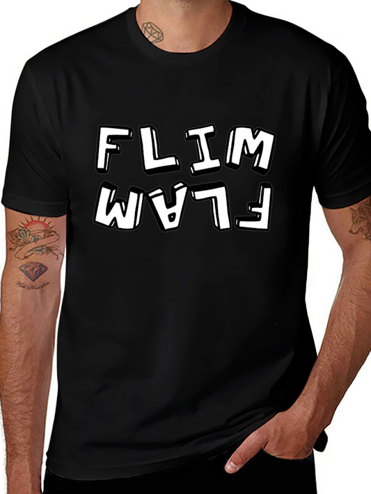 Flim Flam Black Graphic Tee - Mens Short Sleeve
