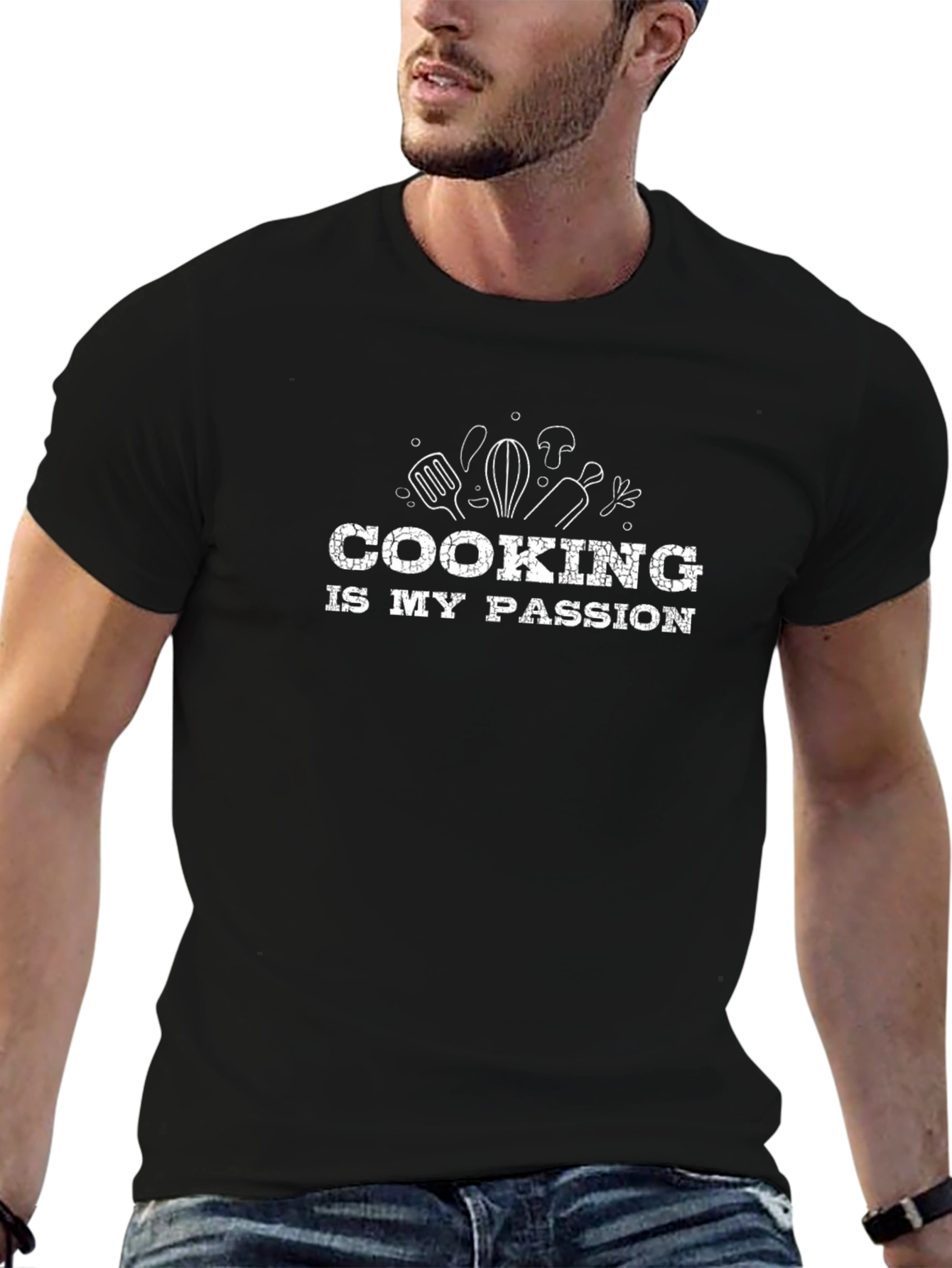 Cooking Is My Passion Black T-Shirt
