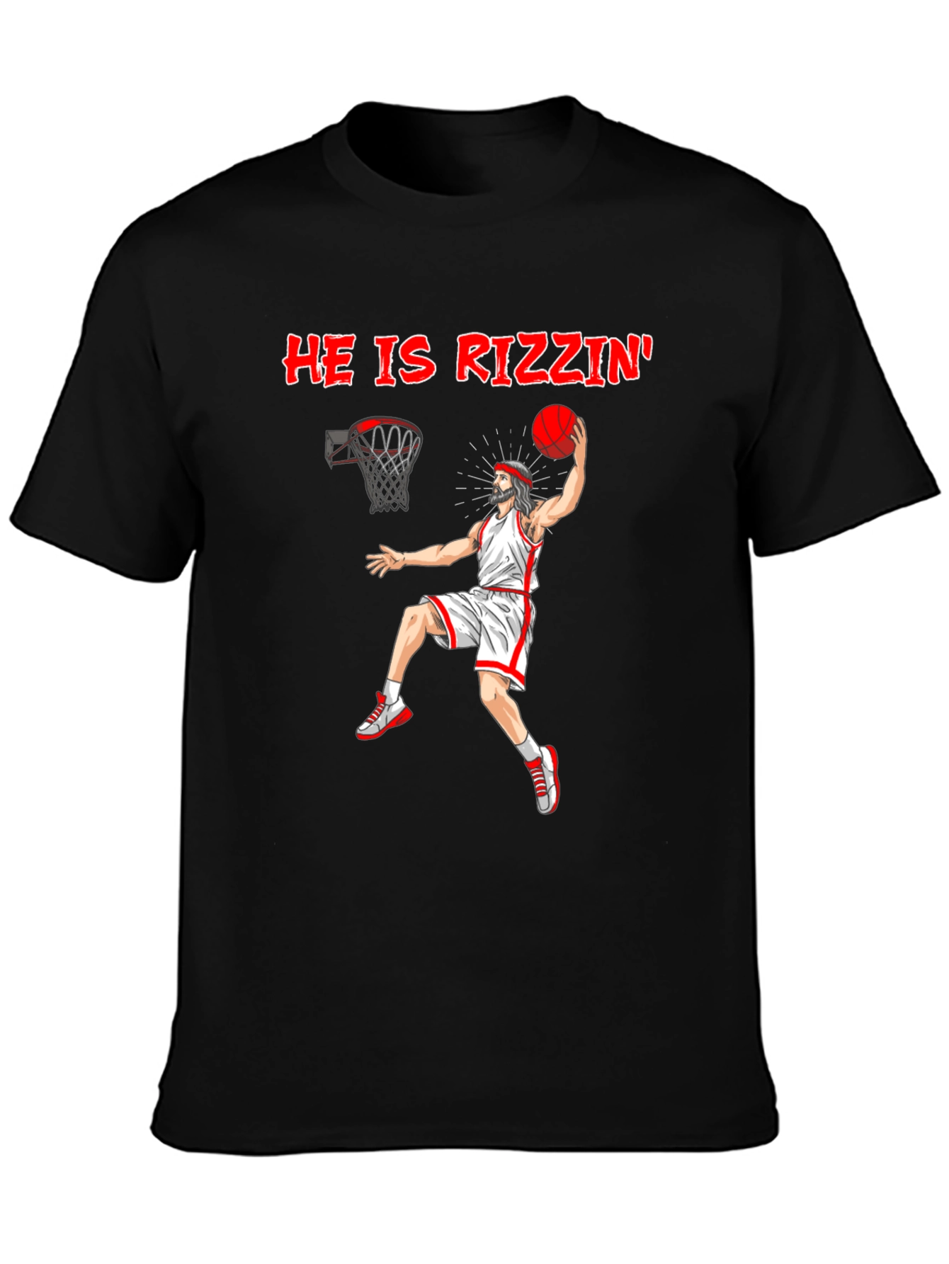 He is Rizzin Basketball Graphic T-Shirt