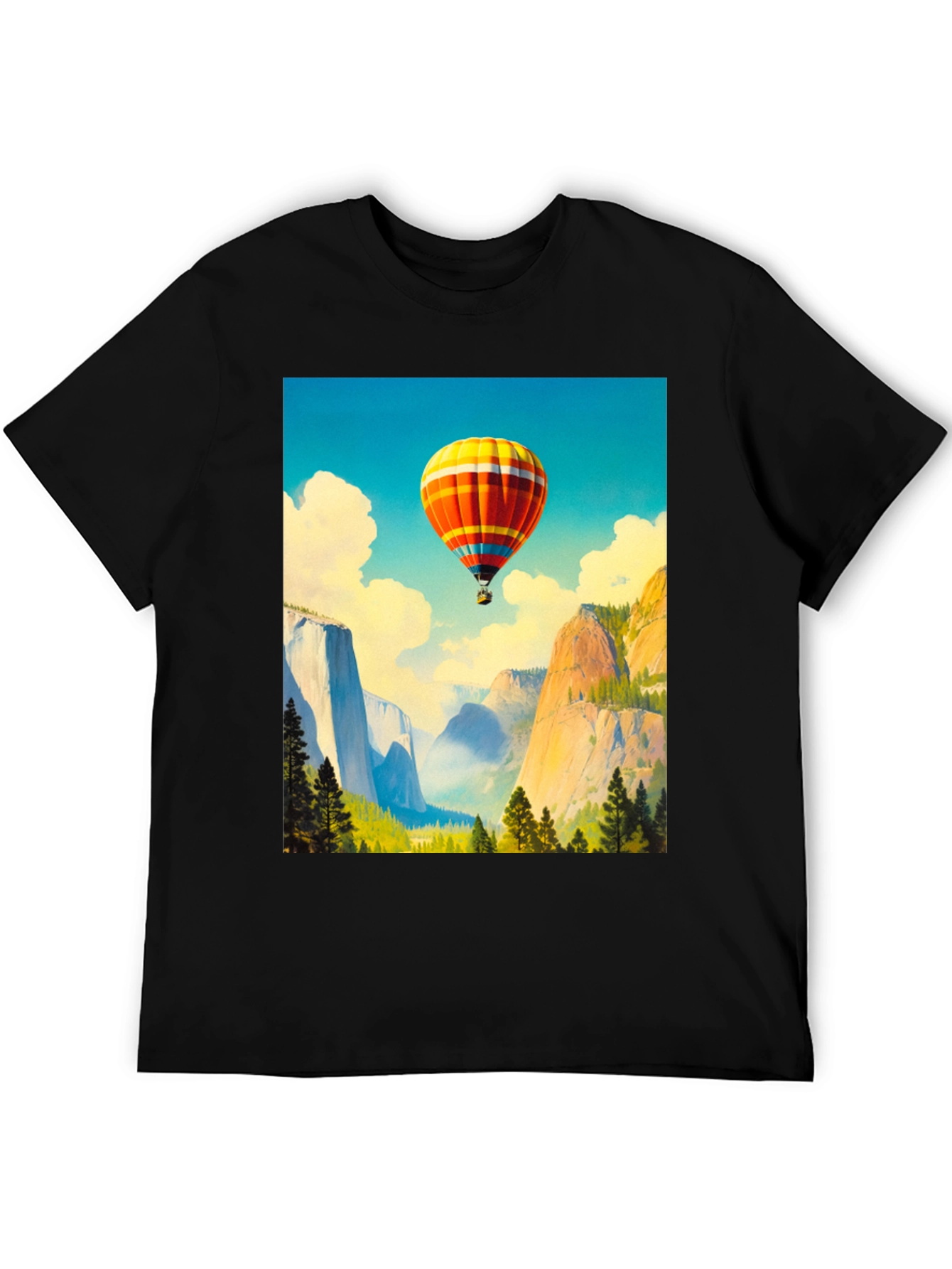 Scenic Hot Air Balloon Graphic Tee