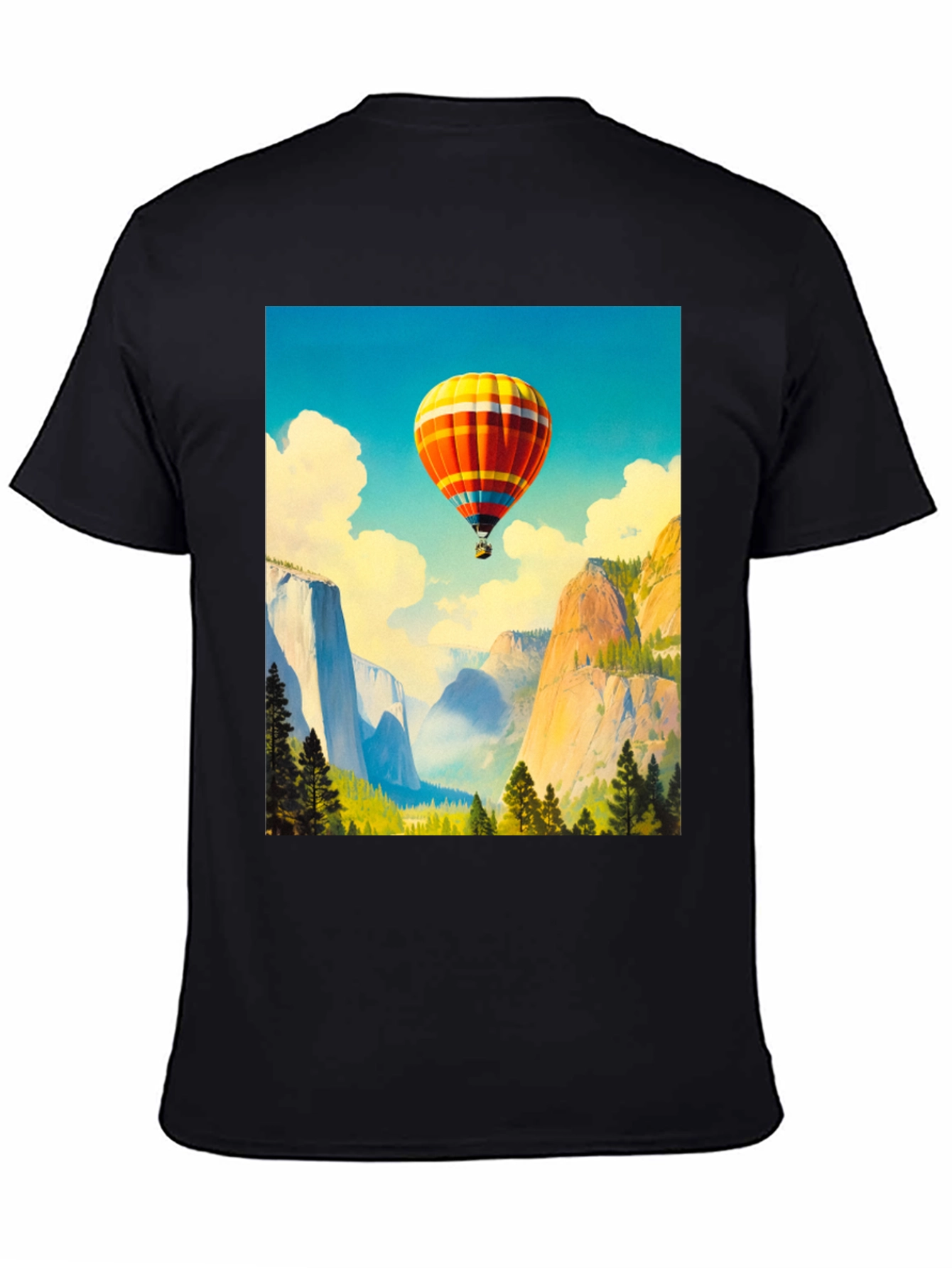 Scenic Hot Air Balloon Graphic Tee
