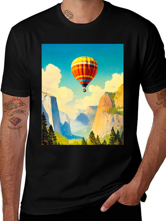 Scenic Hot Air Balloon Graphic Tee
