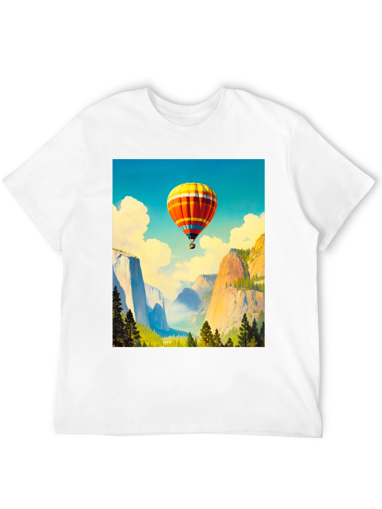 Scenic Hot Air Balloon Graphic Tee