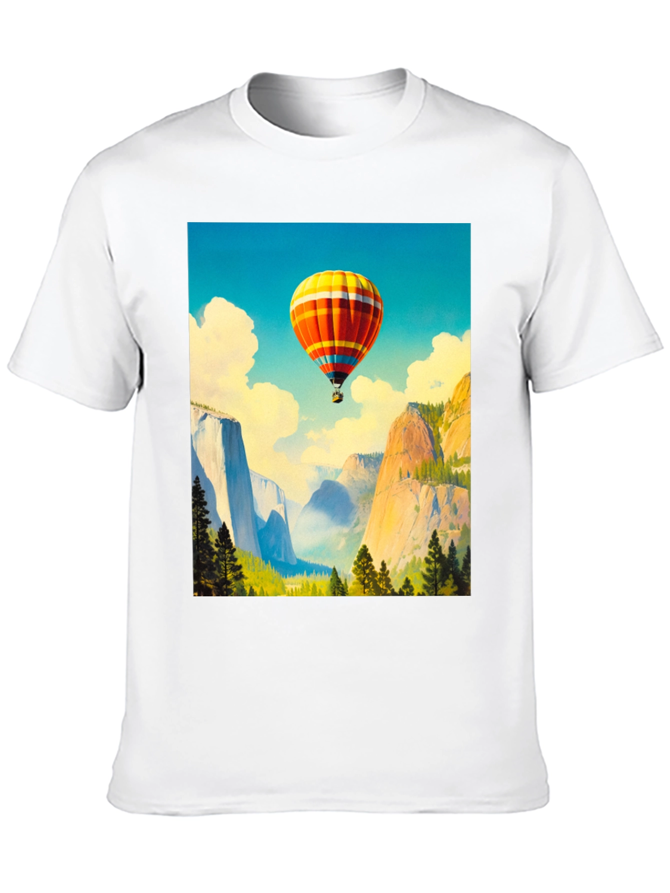 Scenic Hot Air Balloon Graphic Tee