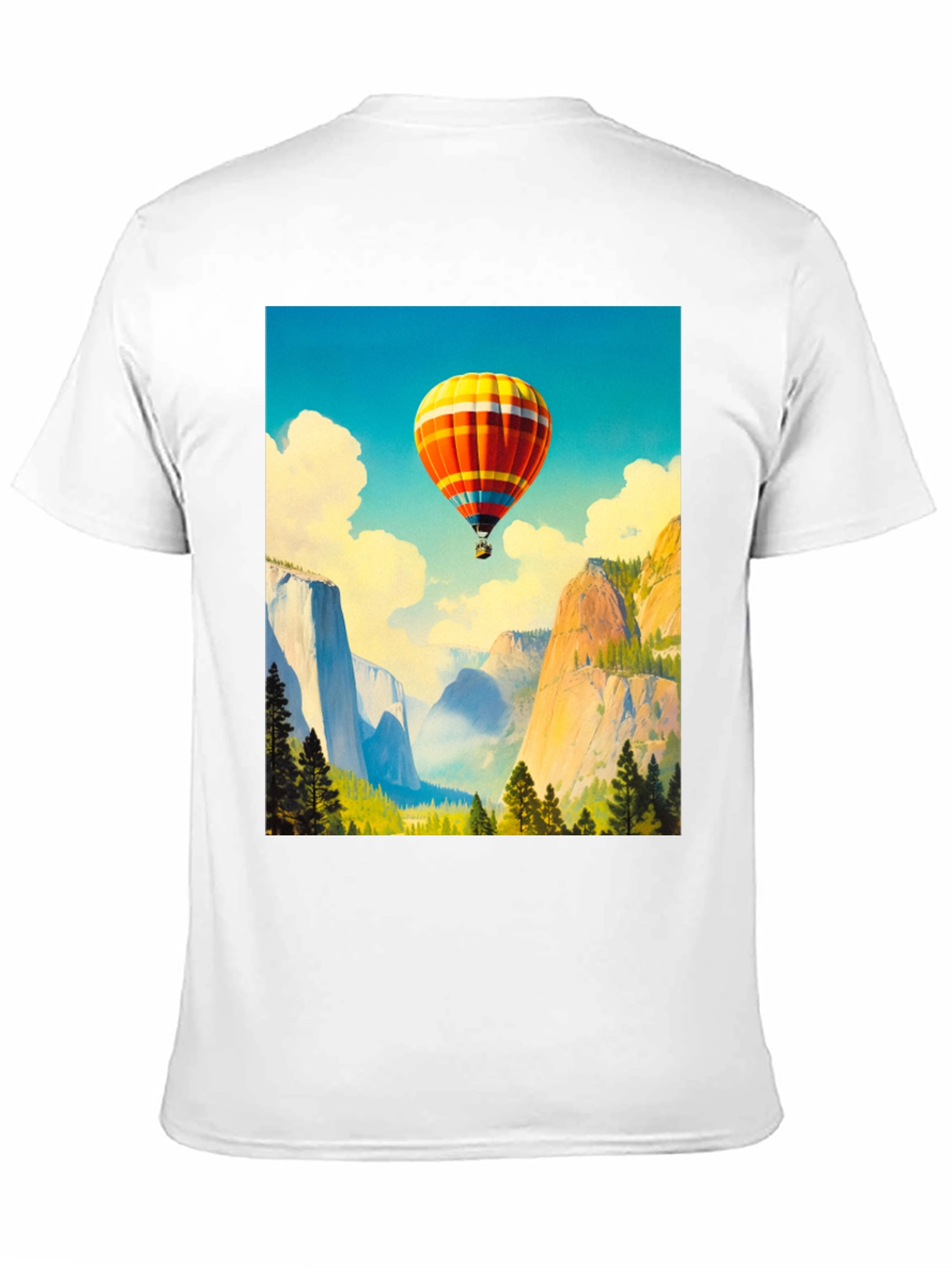 Scenic Hot Air Balloon Graphic Tee