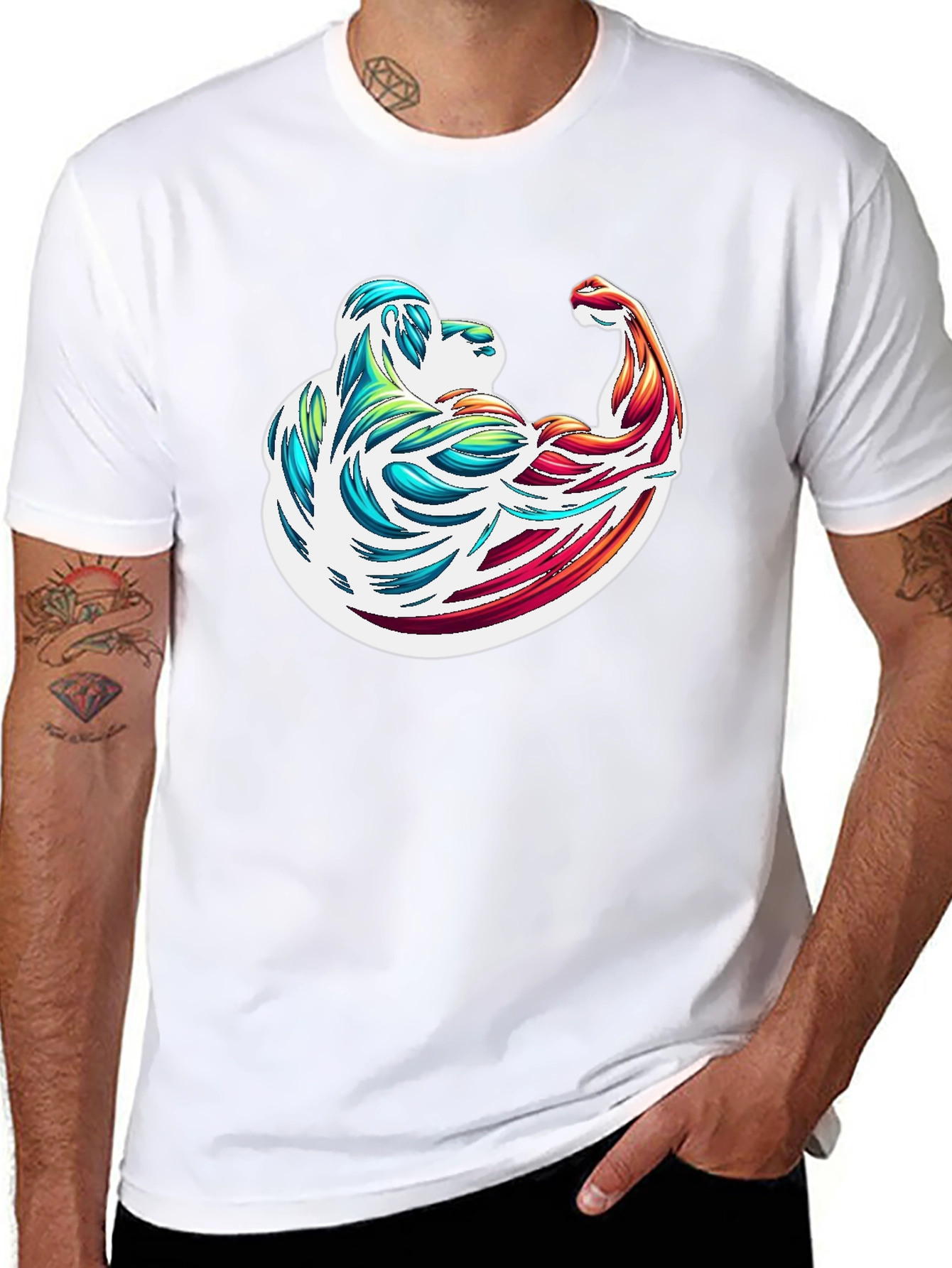 Muscle Flex Graphic T-Shirt