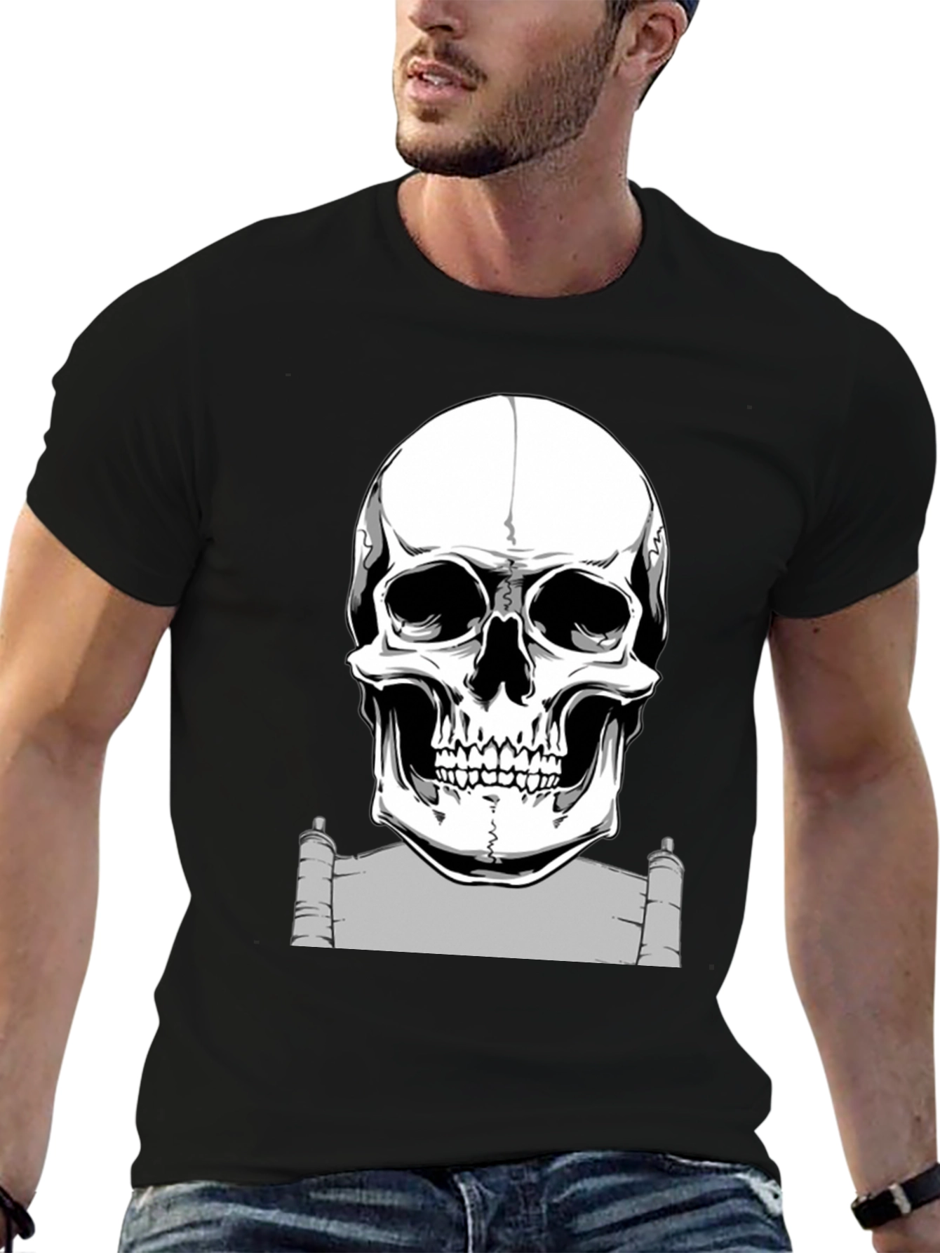 Skull Graphic Black T-Shirt