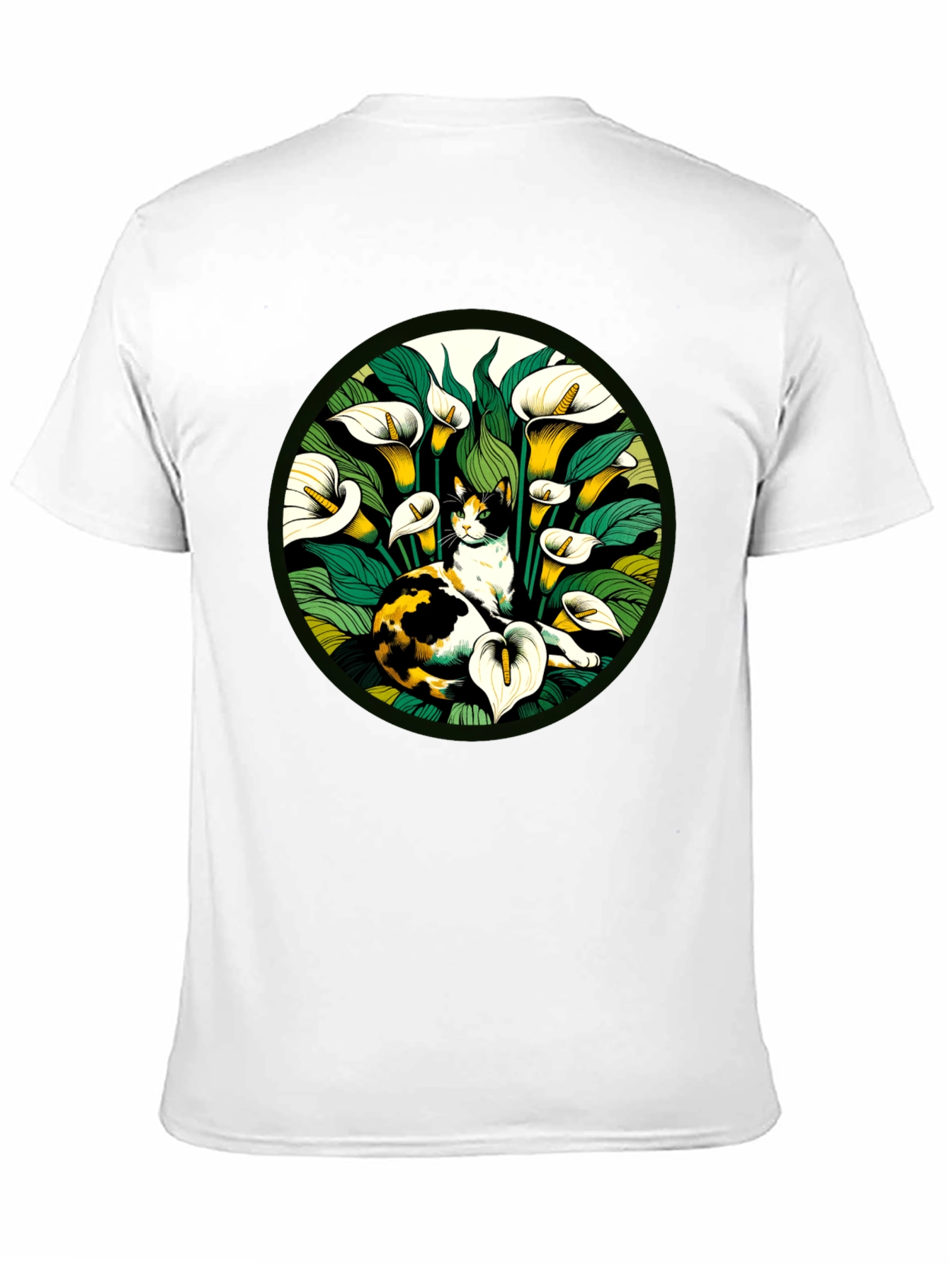 Cat & Calla Lily Graphic Tee