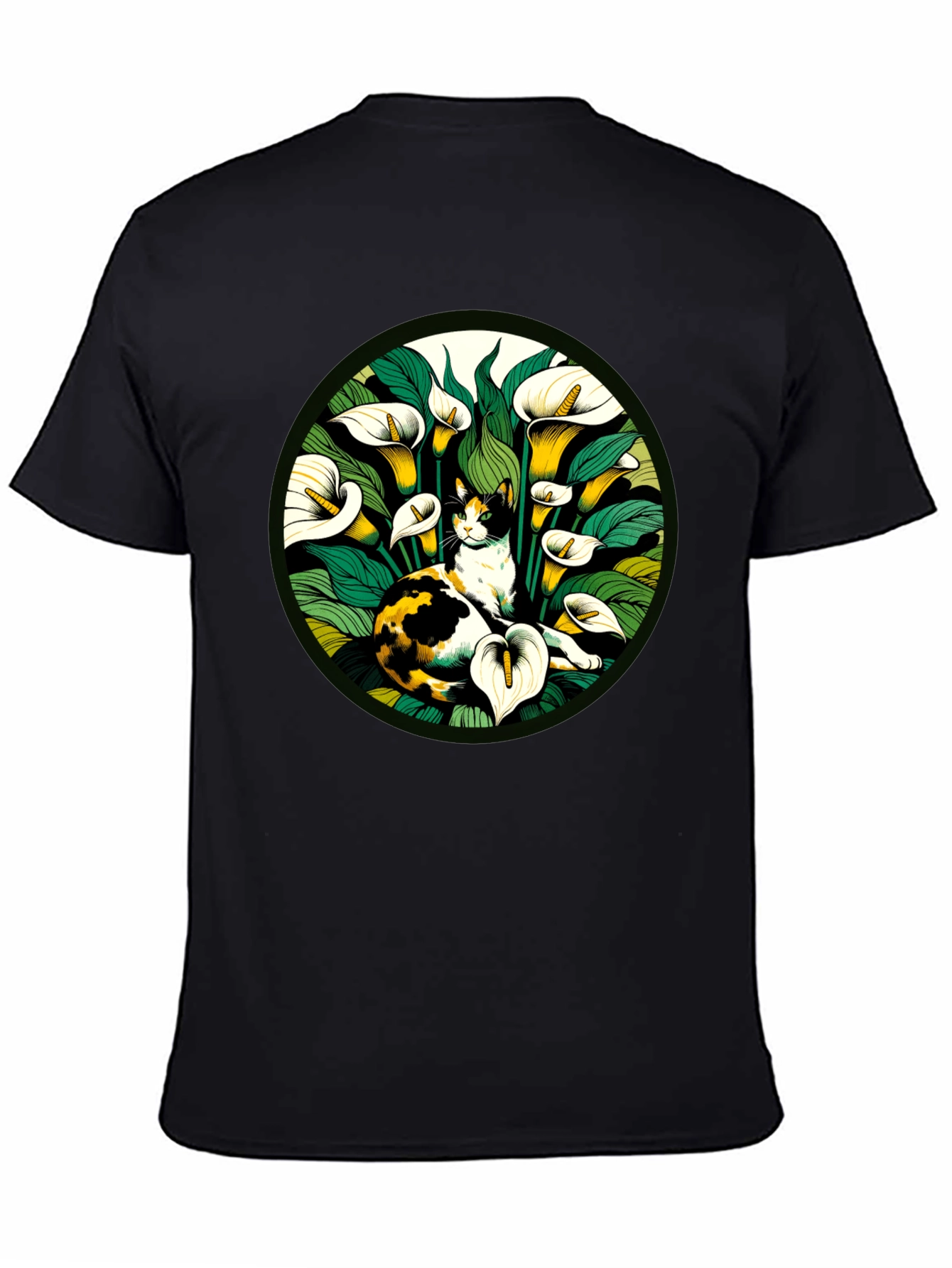 Cat & Calla Lily Graphic Tee