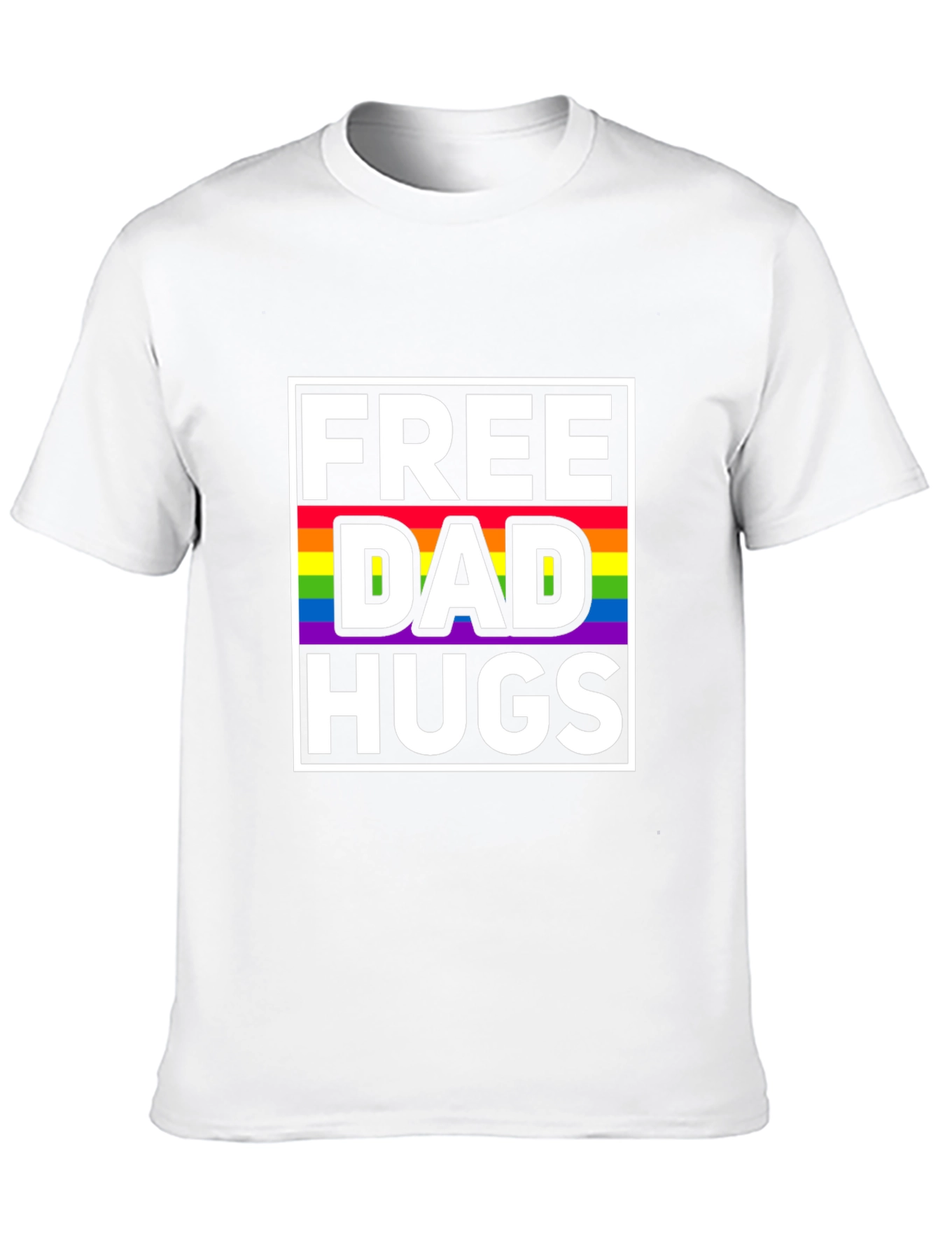 Free Dad Hugs LGBTQ Pride T-Shirt