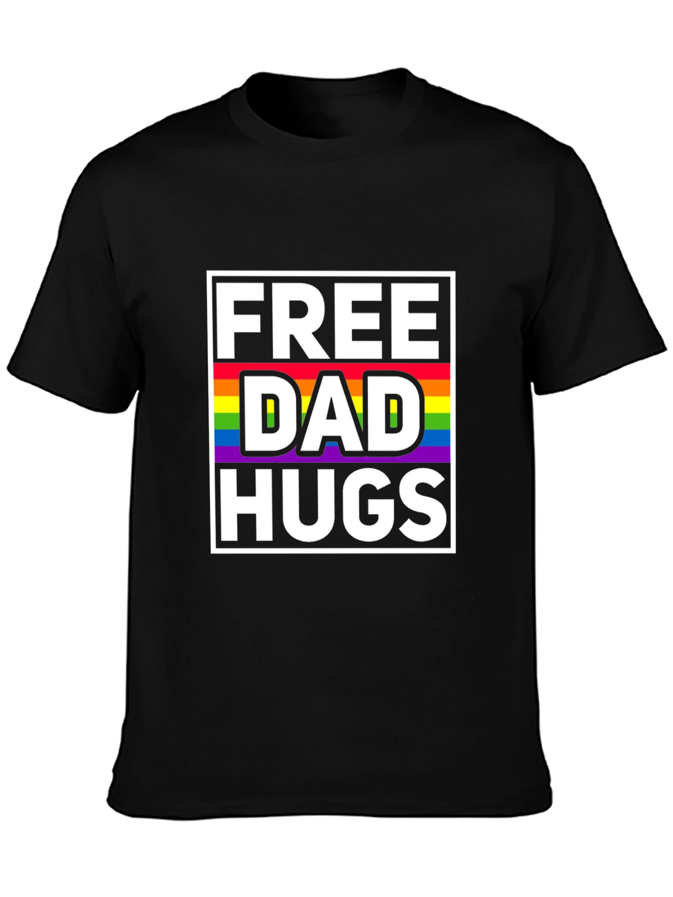 Free Dad Hugs LGBTQ Pride T-Shirt