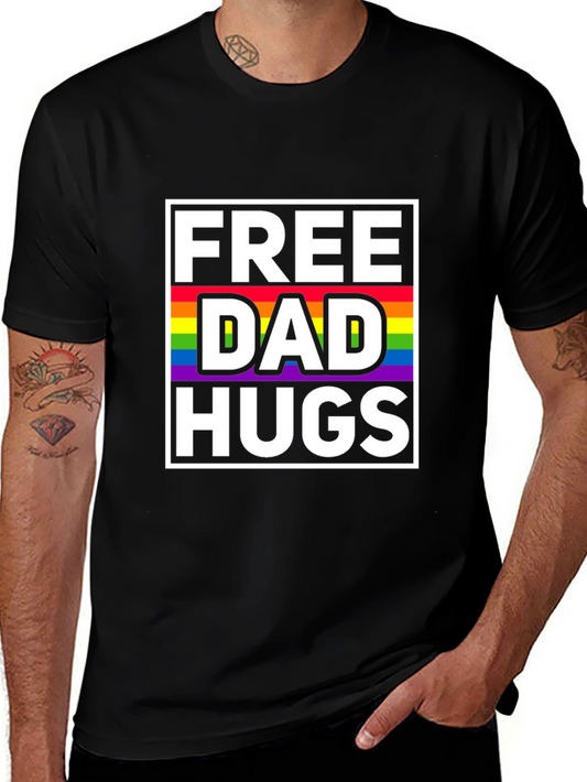 Free Dad Hugs LGBTQ Pride T-Shirt