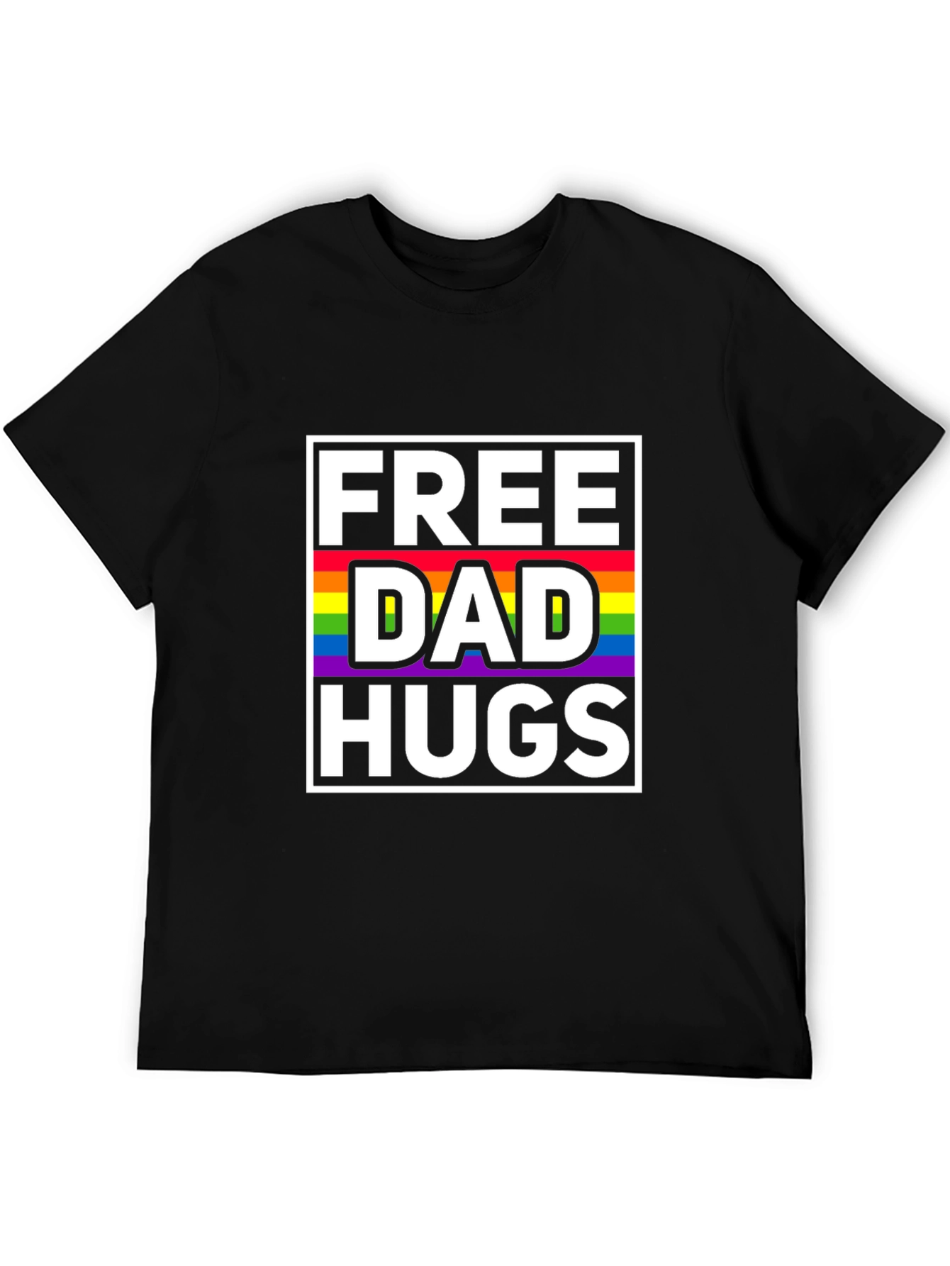 Free Dad Hugs LGBTQ Pride T-Shirt
