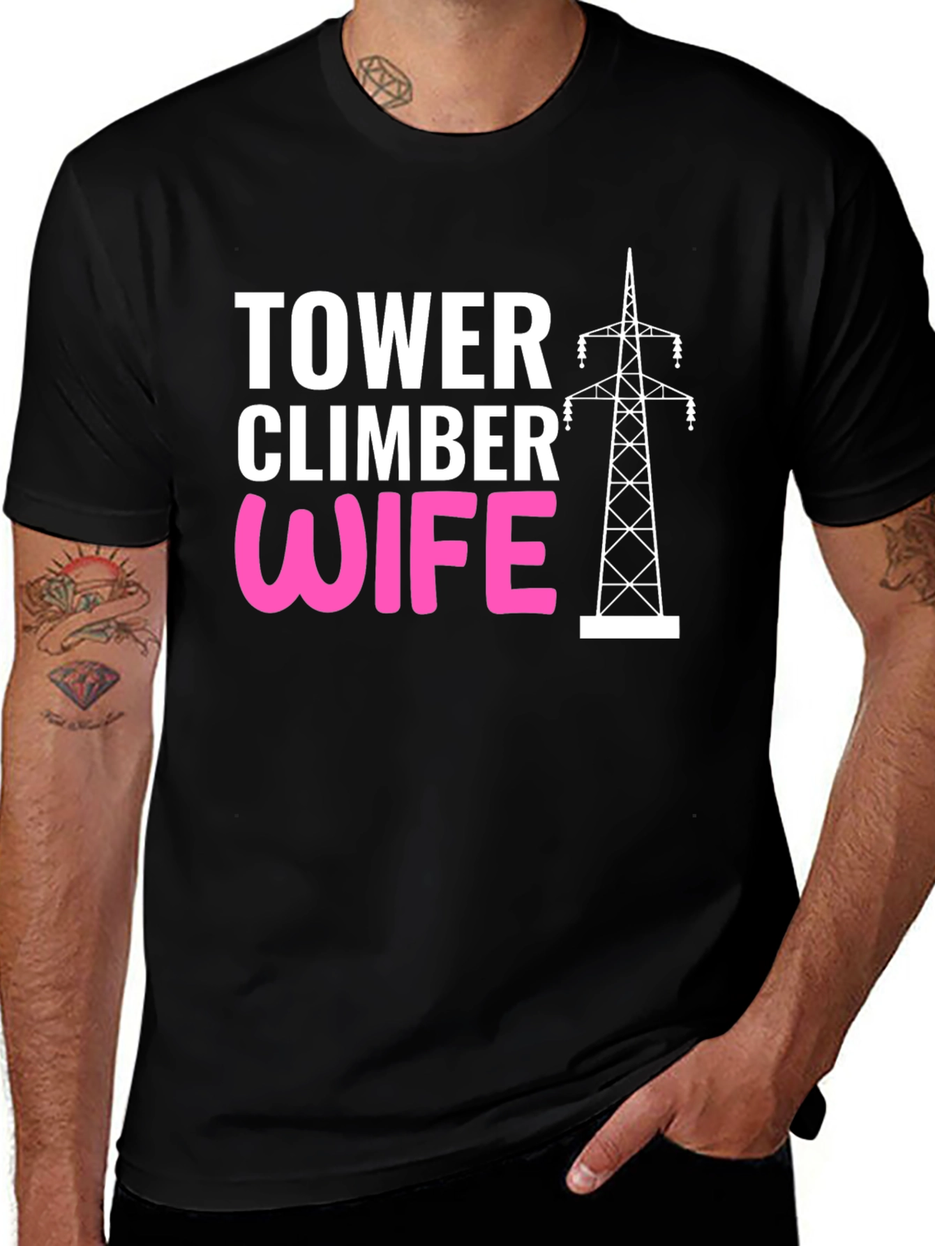 Tower Climber Wife Graphic Tee