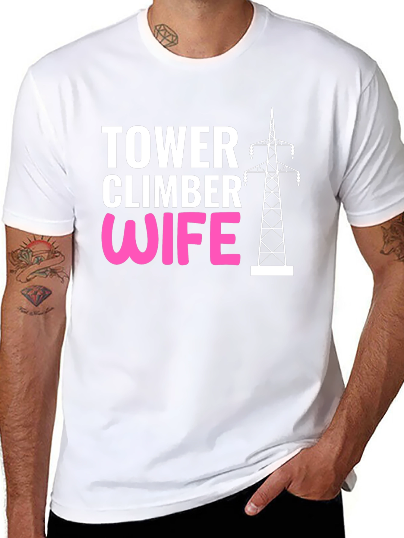 Tower Climber Wife Graphic Tee