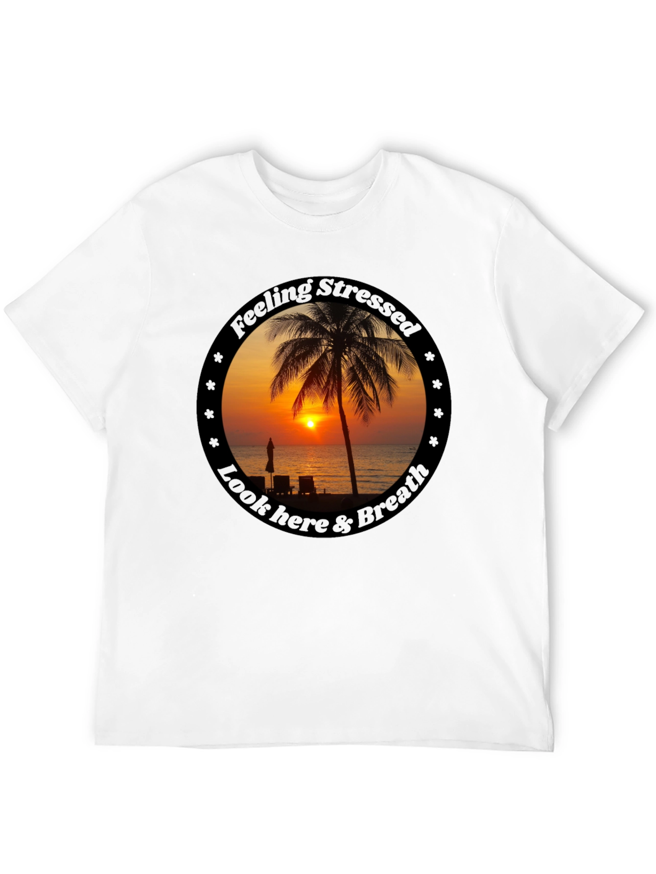 Relaxing Beach Sunset T-Shirt - Feel the Calm