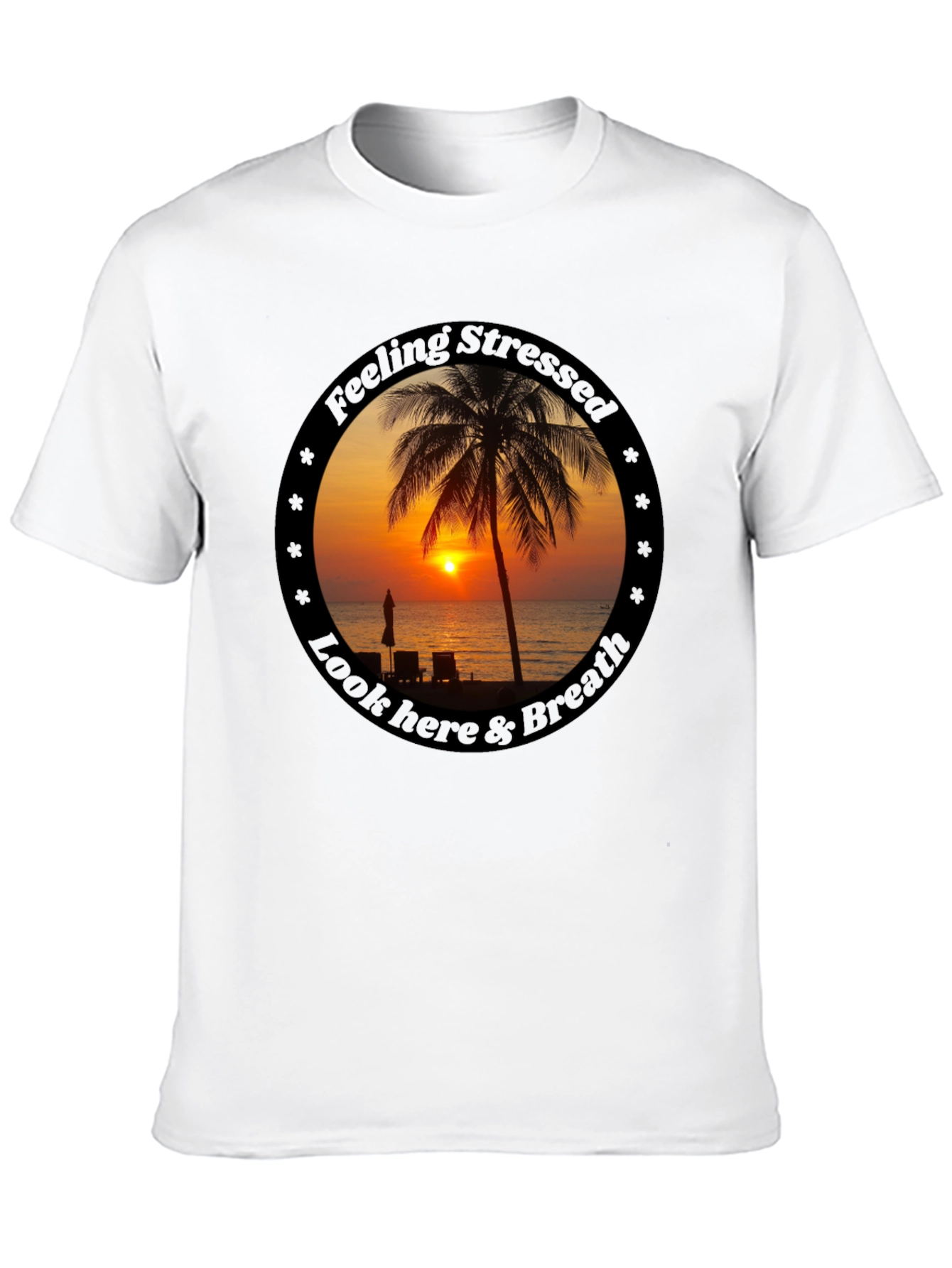 Relaxing Beach Sunset T-Shirt - Feel the Calm