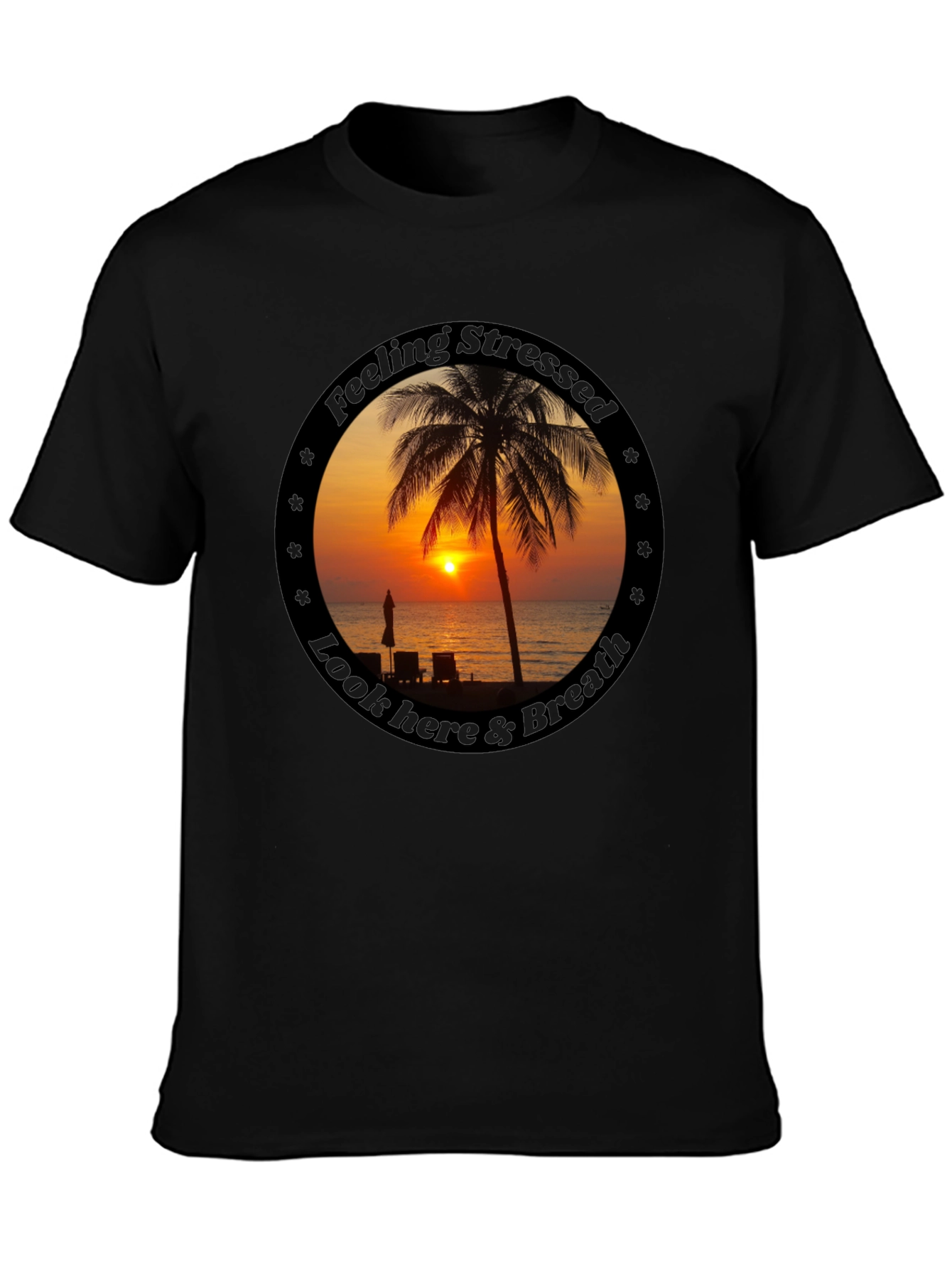 Relaxing Beach Sunset T-Shirt - Feel the Calm