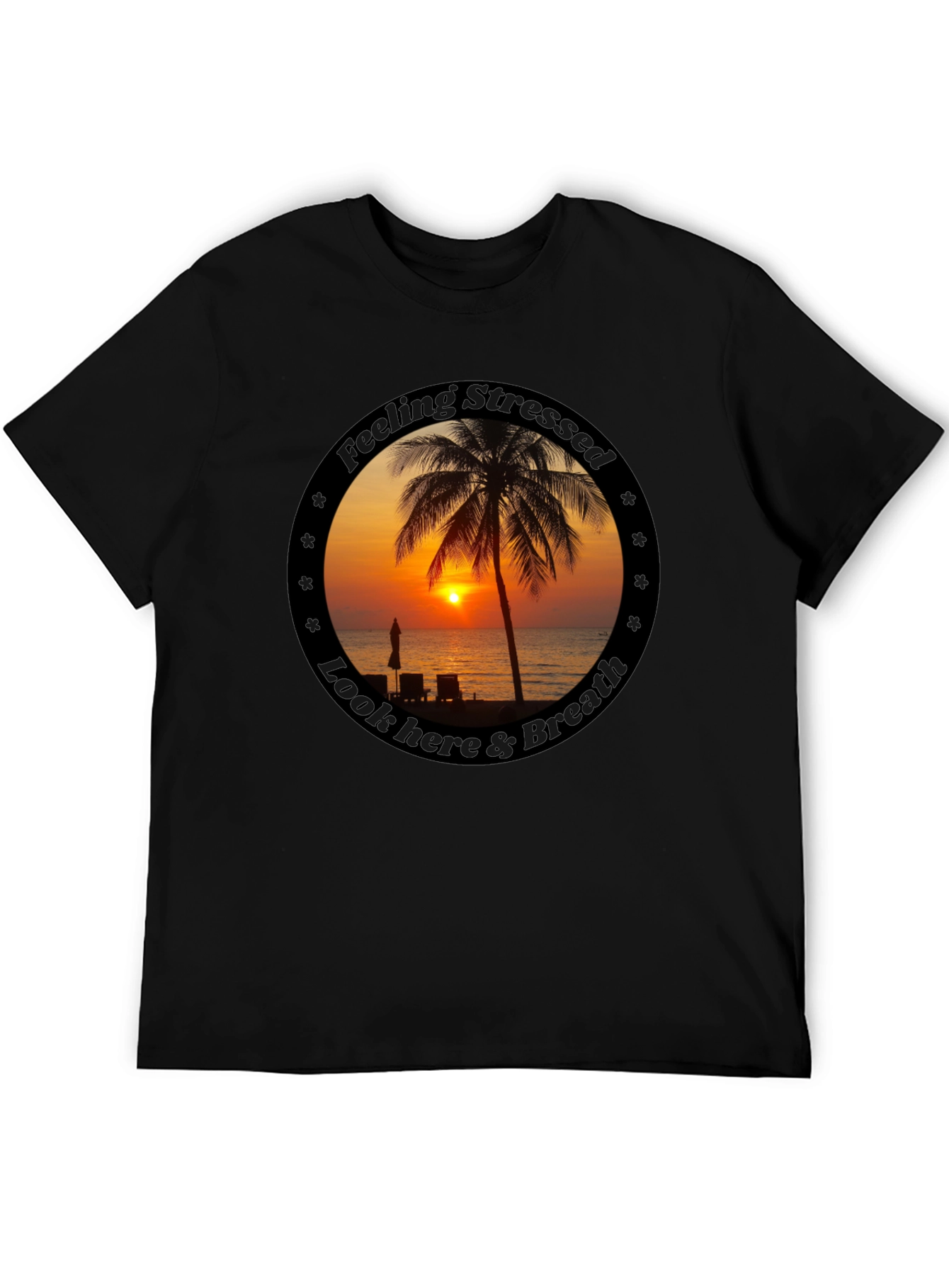 Relaxing Beach Sunset T-Shirt - Feel the Calm