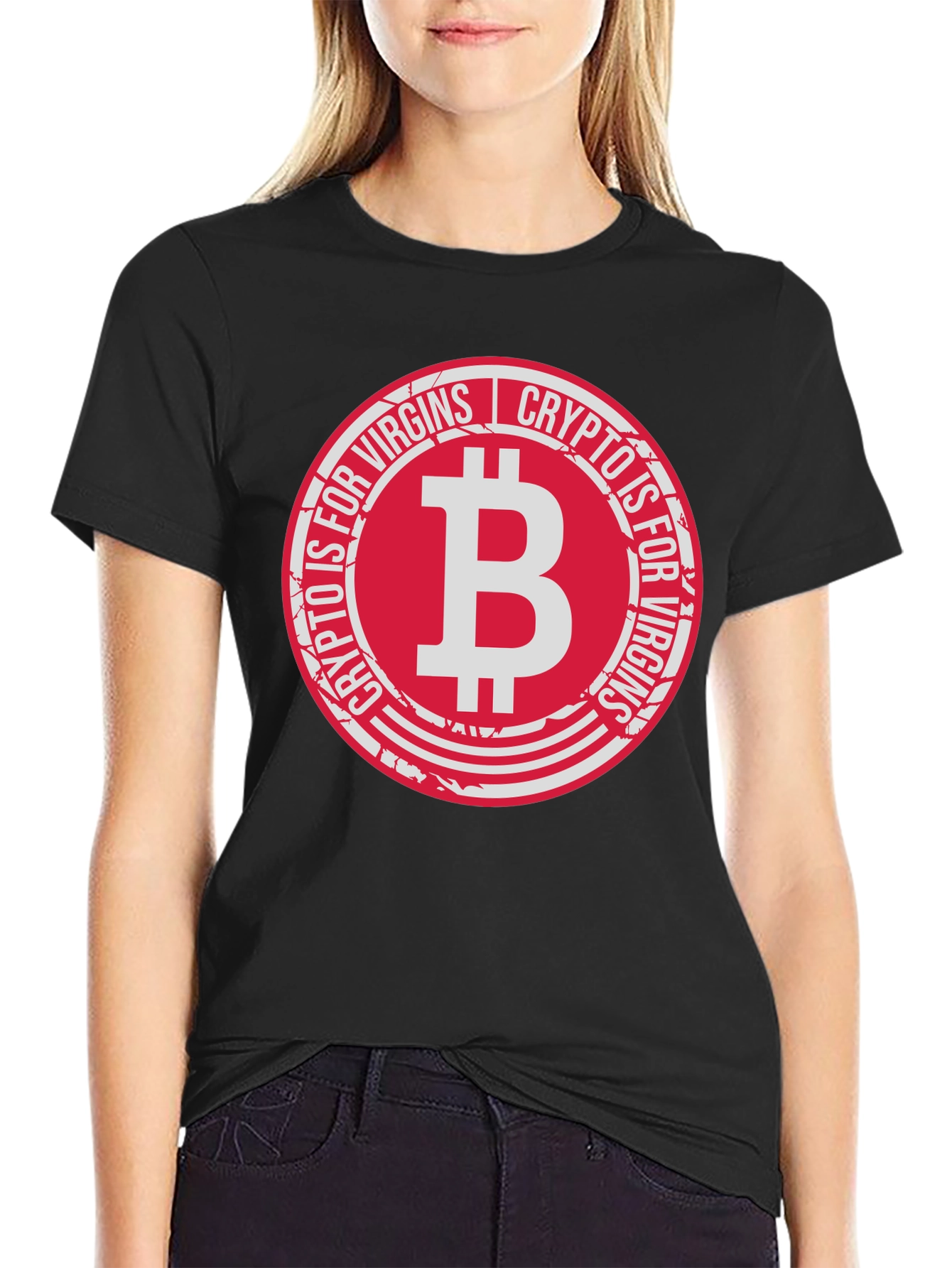 Crypto is for Virgins Black T-Shirt