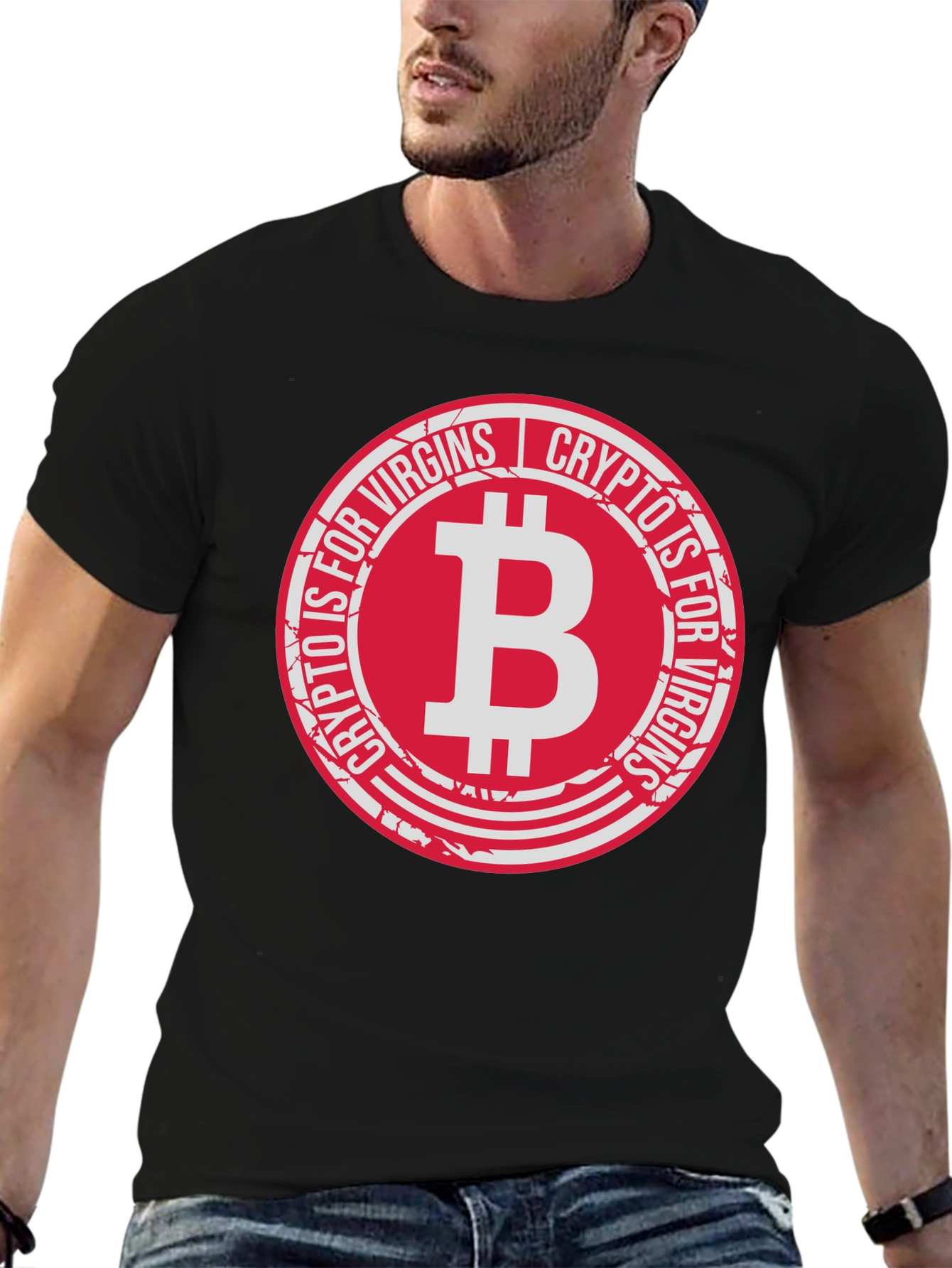 Crypto is for Virgins Black T-Shirt