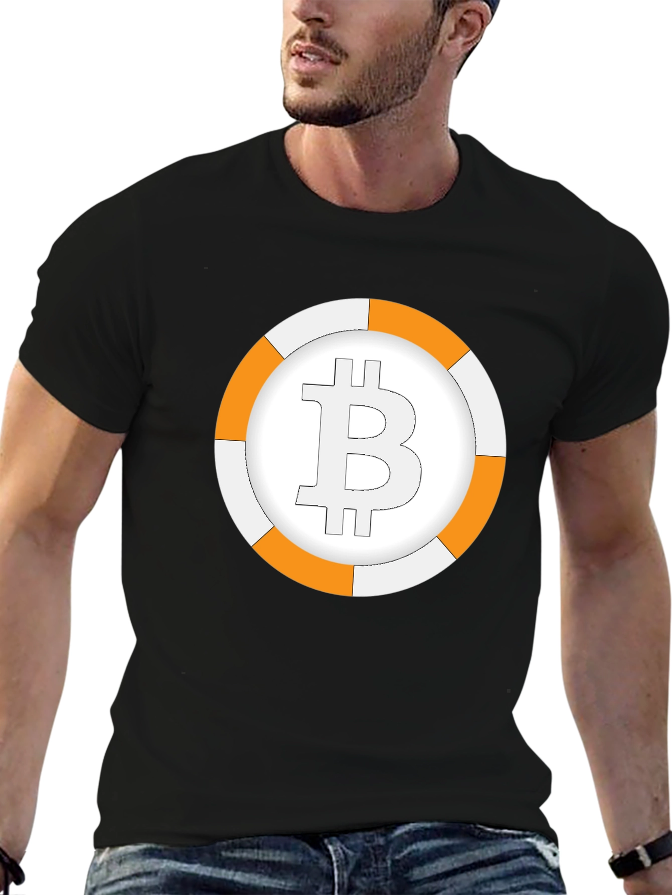 Bitcoin Roundel Graphic T-Shirt - Black