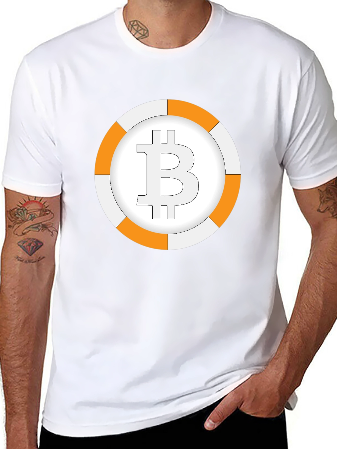 Bitcoin Roundel Graphic T-Shirt - Black