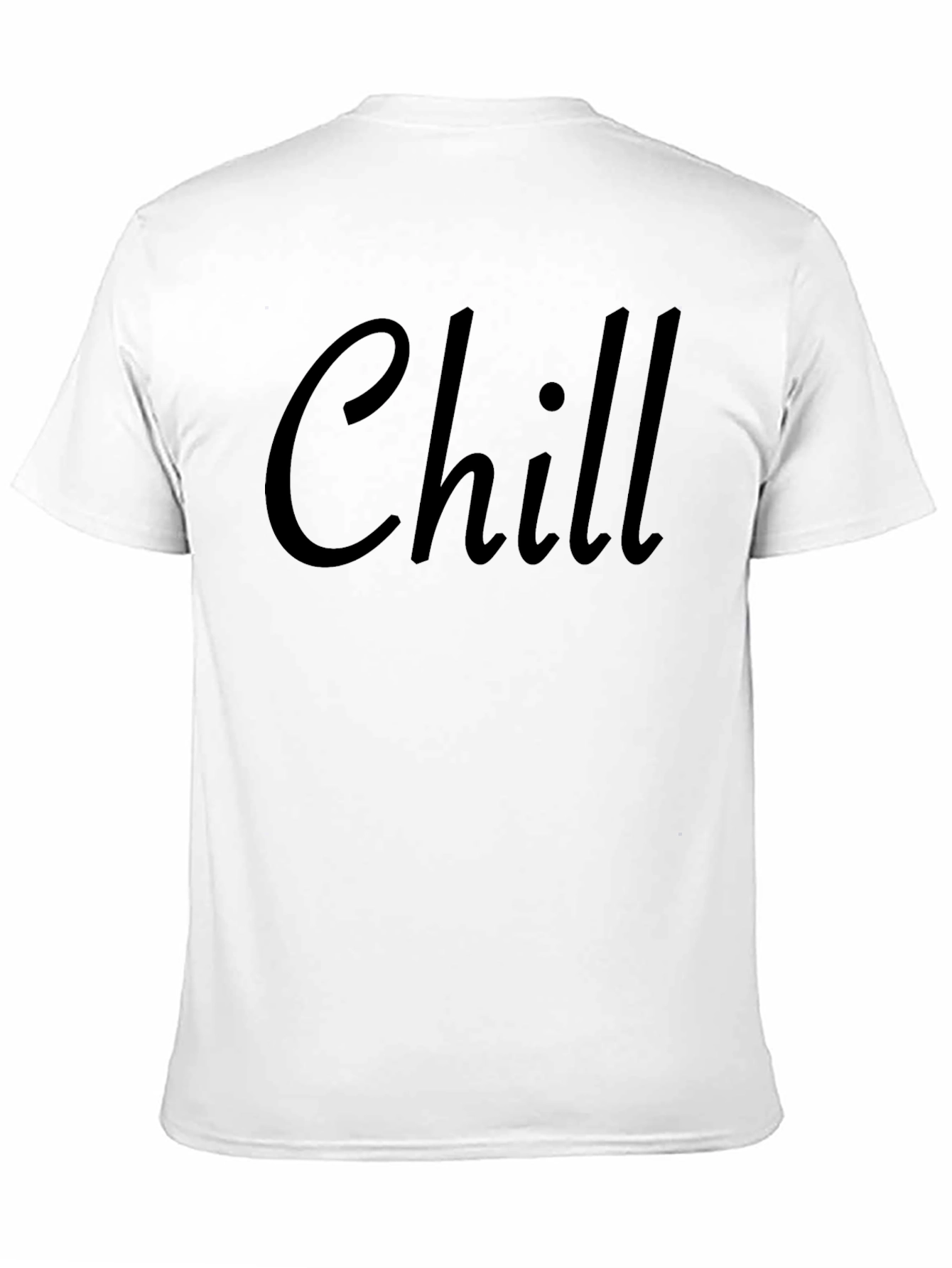 Chill Black Graphic T-Shirt Casual Comfort
