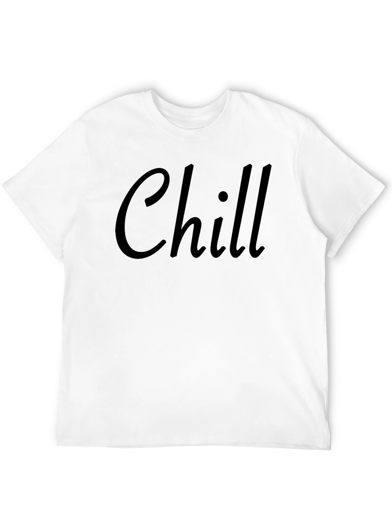 Chill Black Graphic T-Shirt Casual Comfort