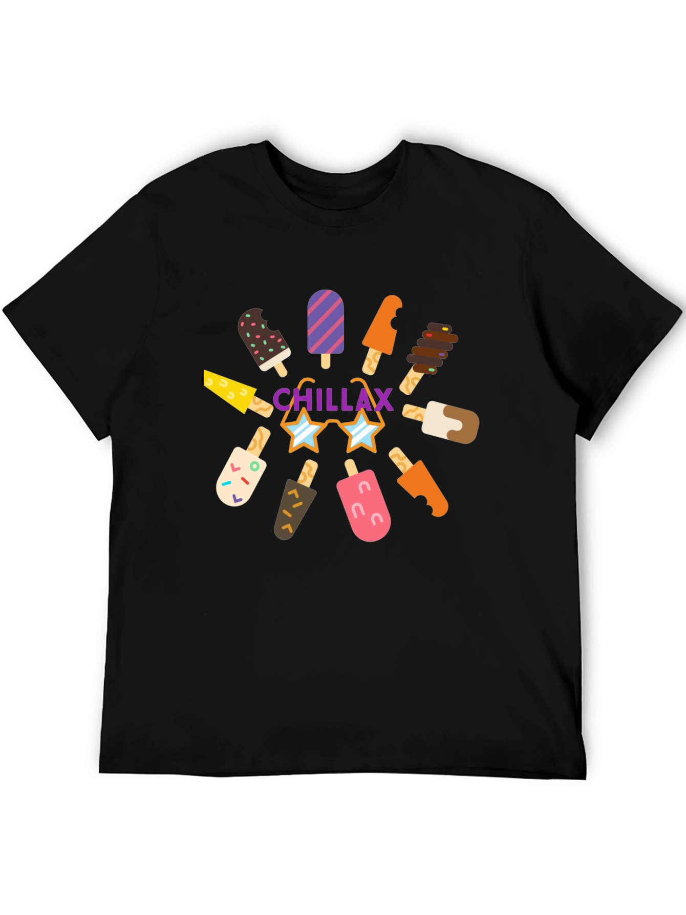 Chillax Ice Cream Graphic Tee - Summer Vibes!