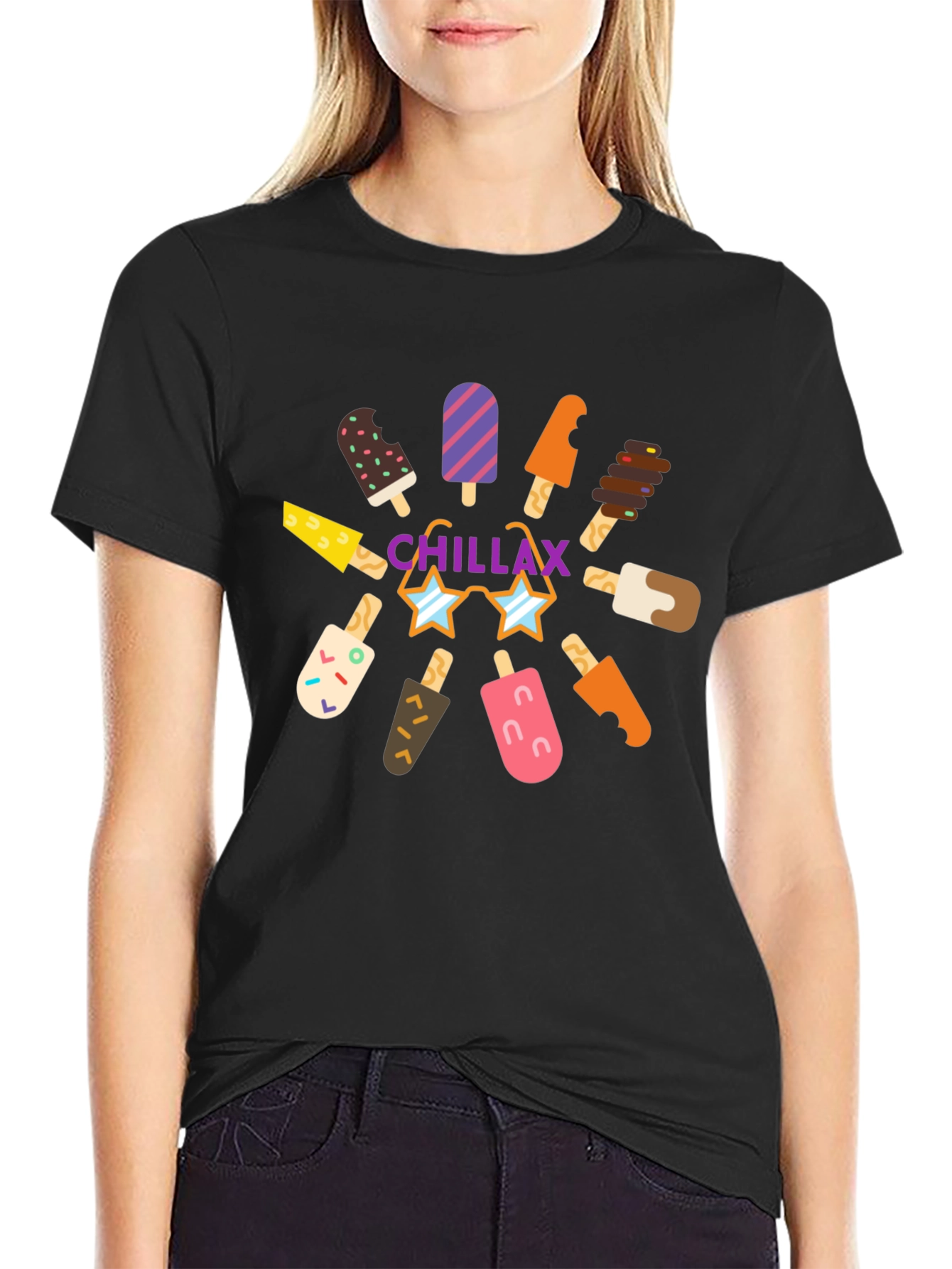 Chillax Ice Cream Graphic Tee - Summer Vibes!