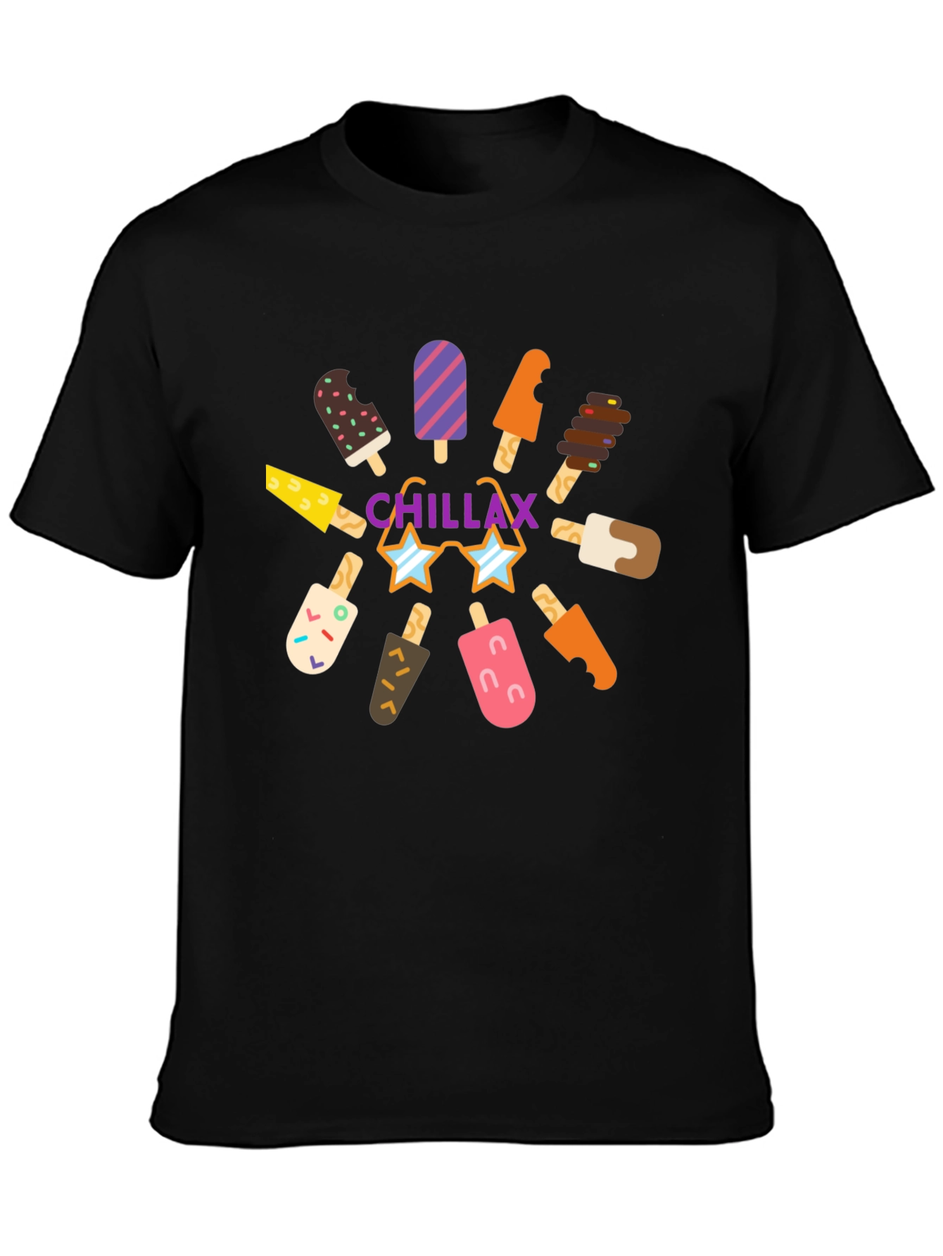 Chillax Ice Cream Graphic Tee - Summer Vibes!