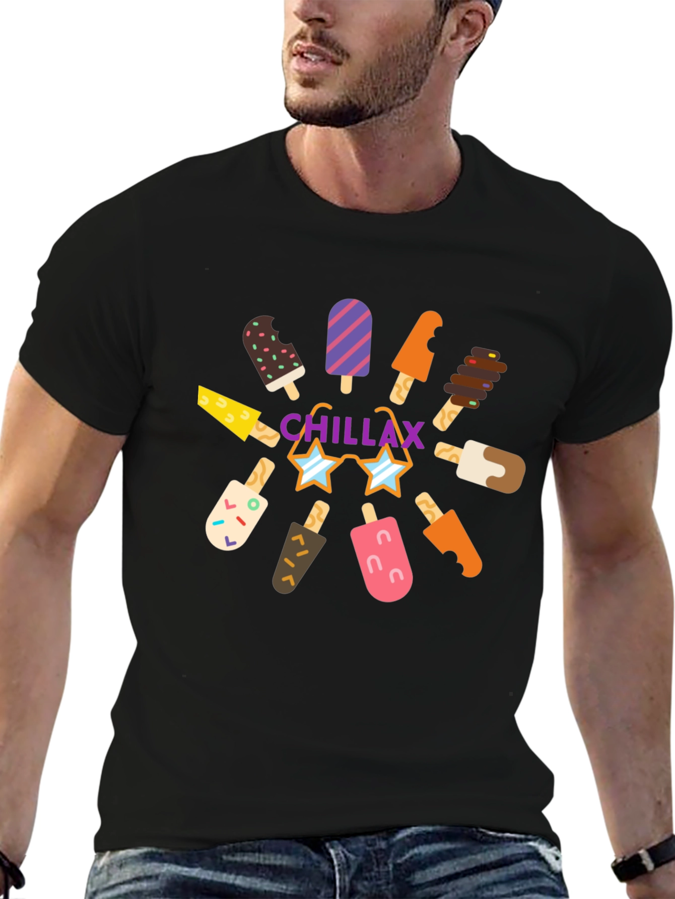 Chillax Ice Cream Graphic Tee - Summer Vibes!