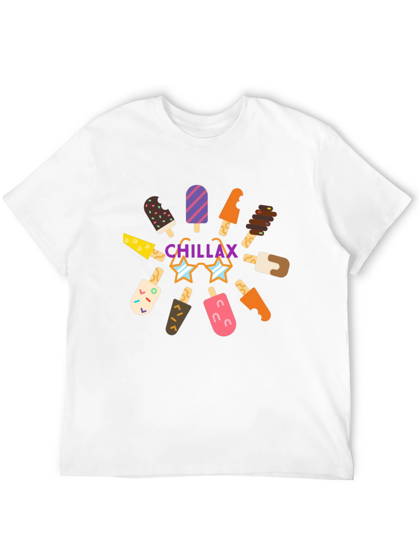 Chillax Ice Cream Graphic Tee - Summer Vibes!