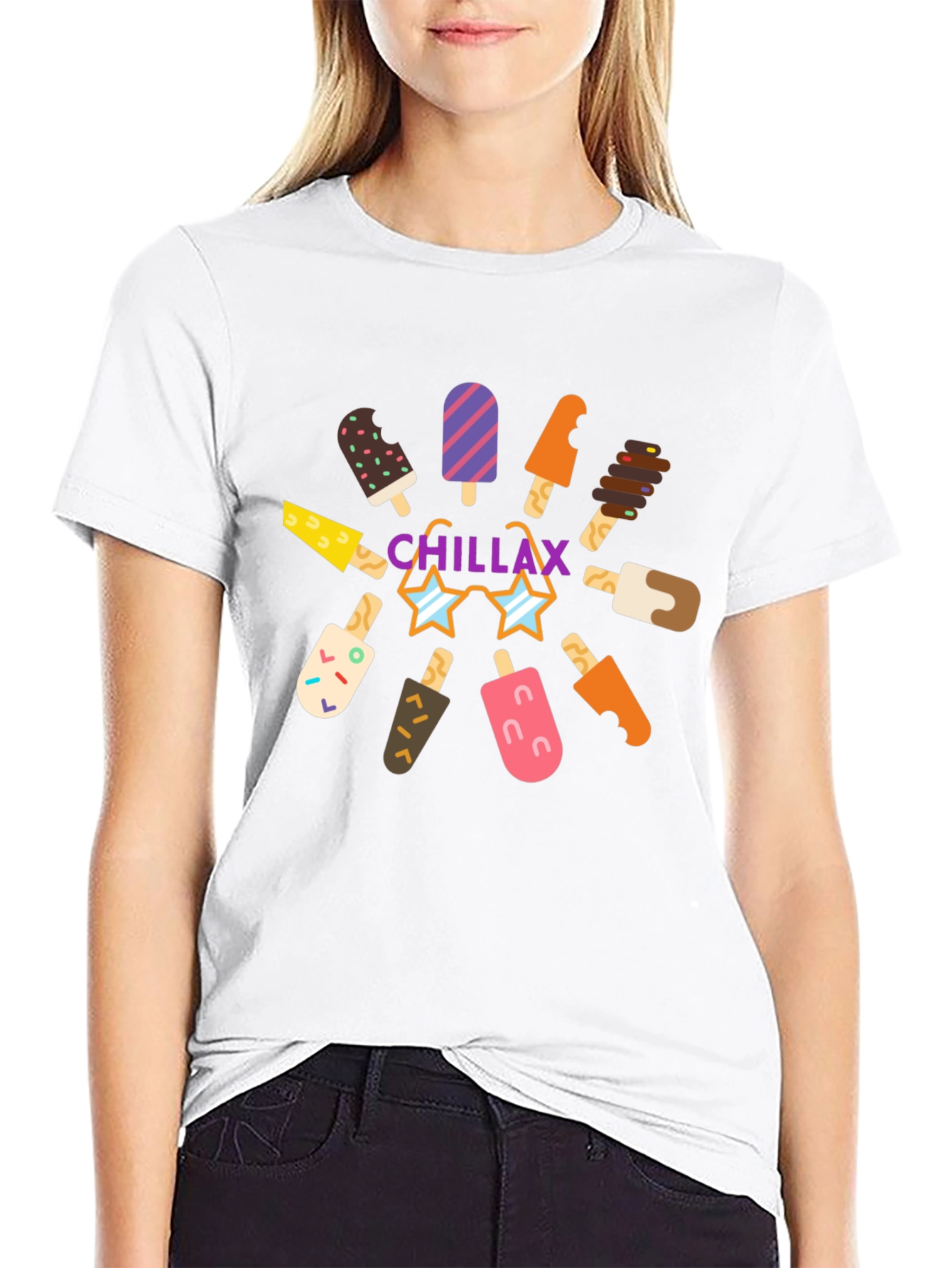 Chillax Ice Cream Graphic Tee - Summer Vibes!