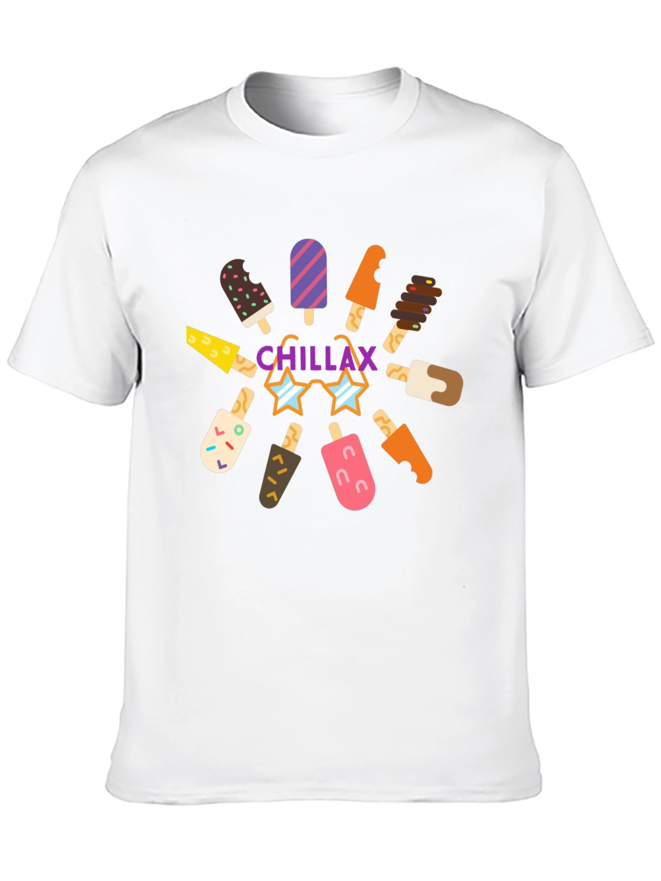 Chillax Ice Cream Graphic Tee - Summer Vibes!