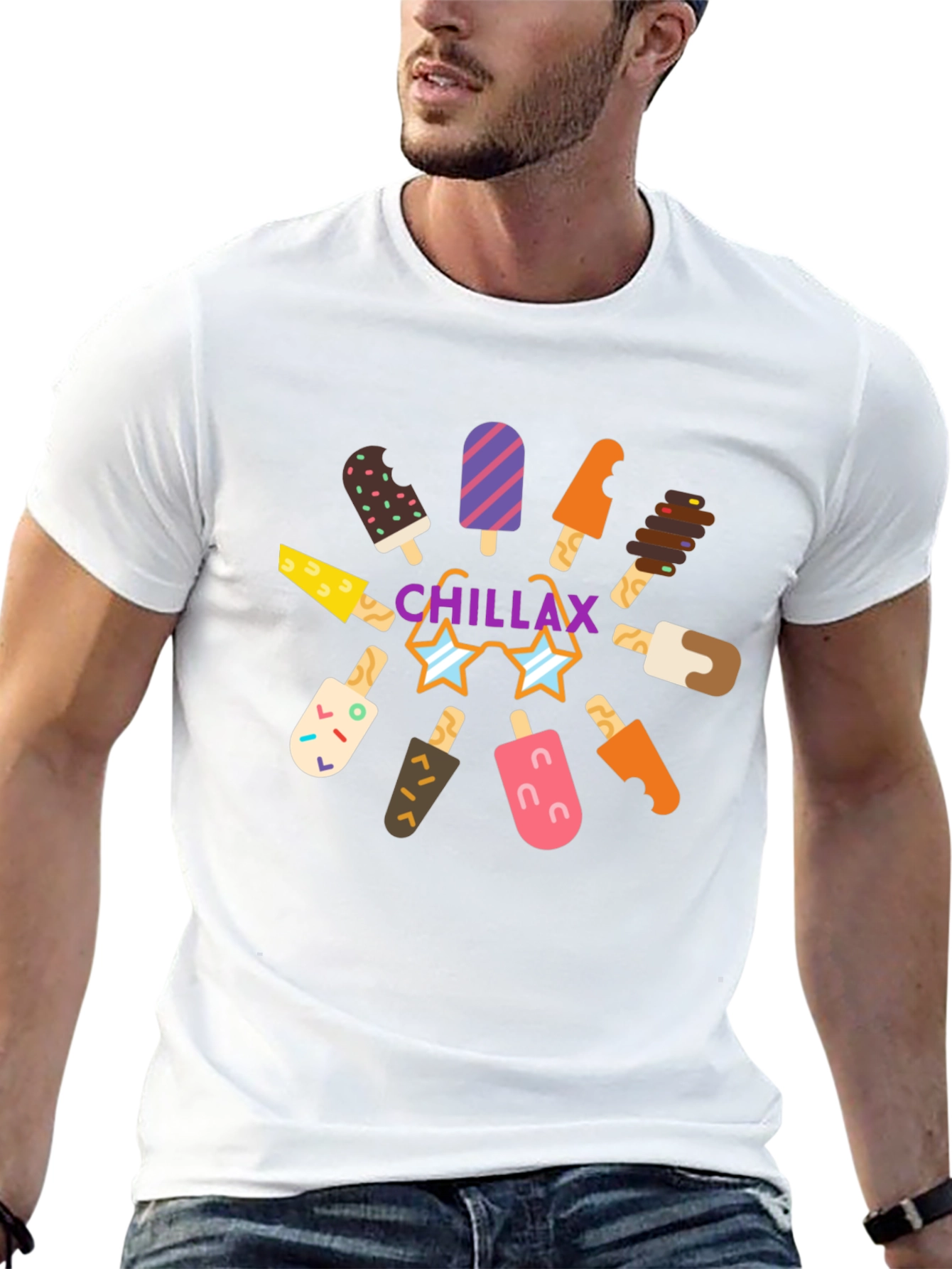Chillax Ice Cream Graphic Tee - Summer Vibes!