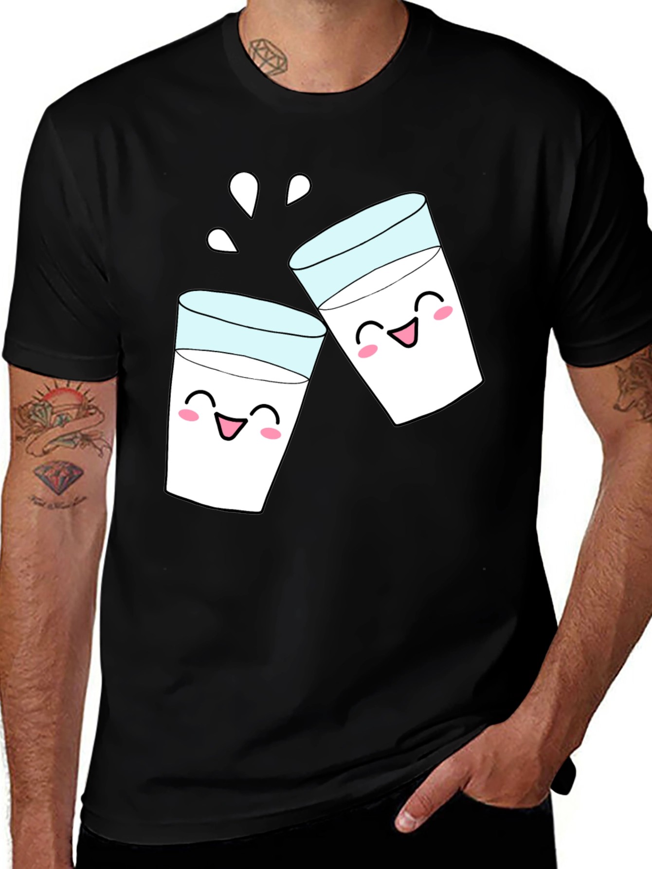 Cheers Milk T-Shirt: Fun Kawaii Graphic Tee