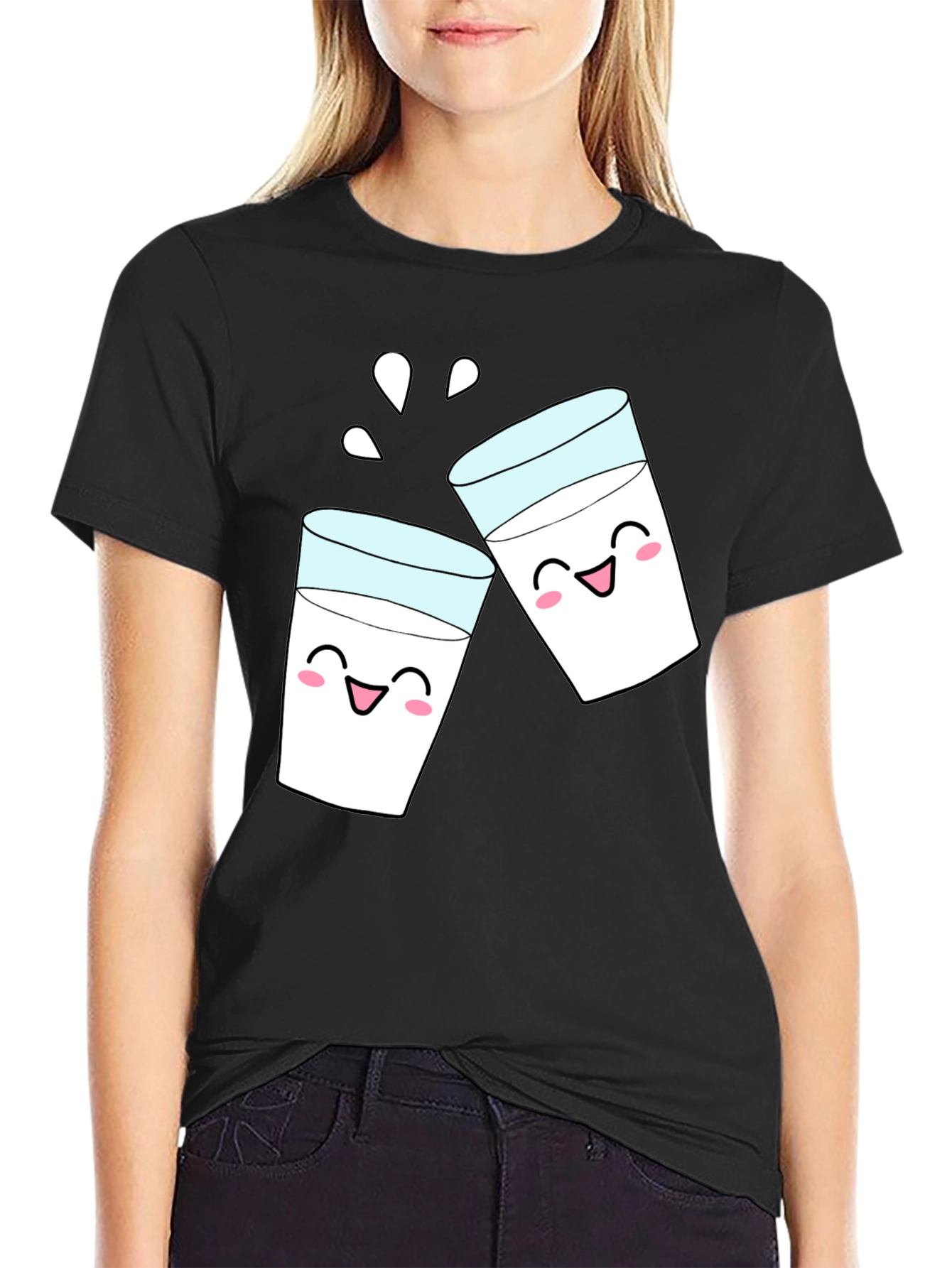 Cheers Milk T-Shirt: Fun Kawaii Graphic Tee