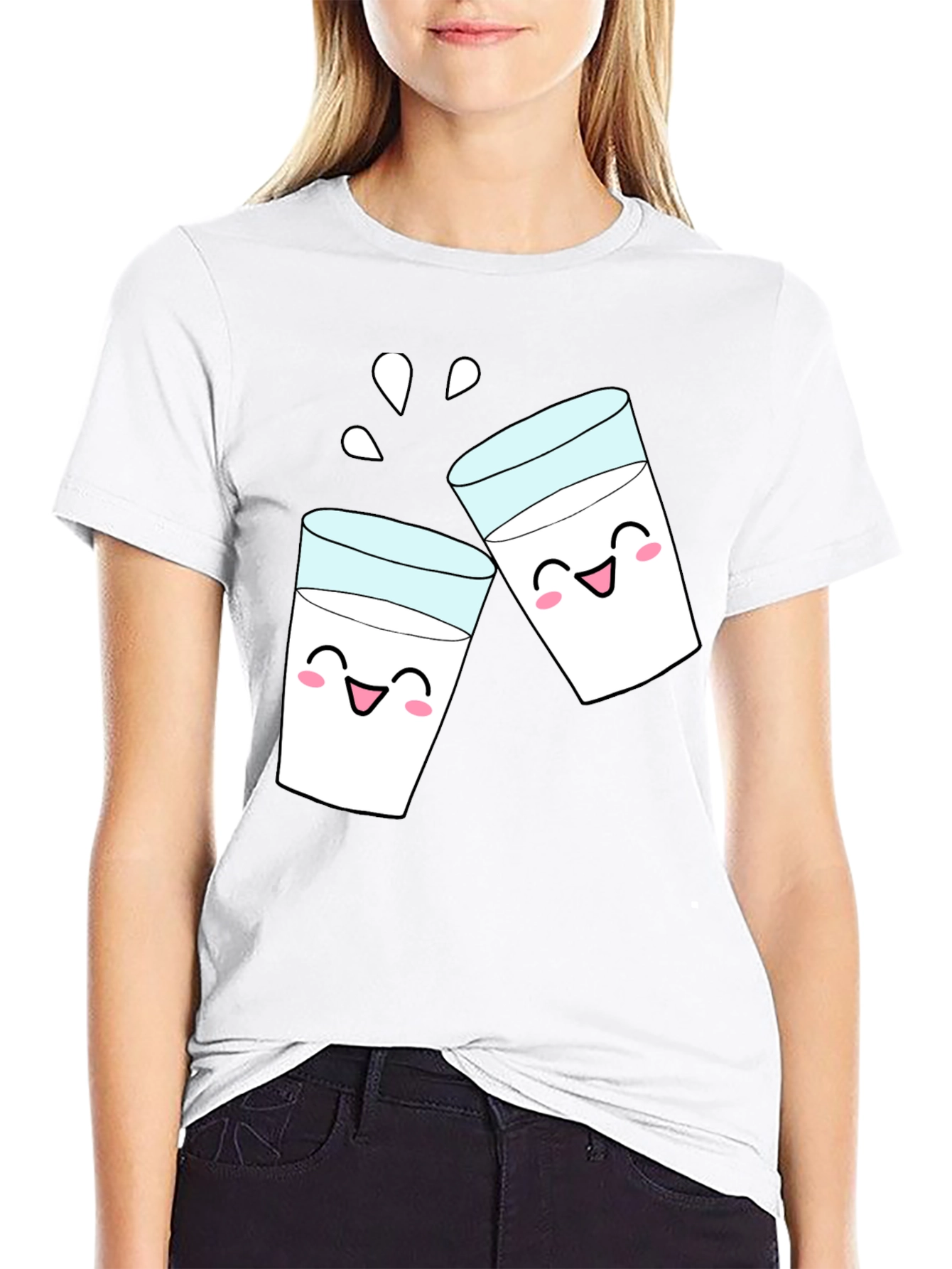 Cheers Milk T-Shirt: Fun Kawaii Graphic Tee