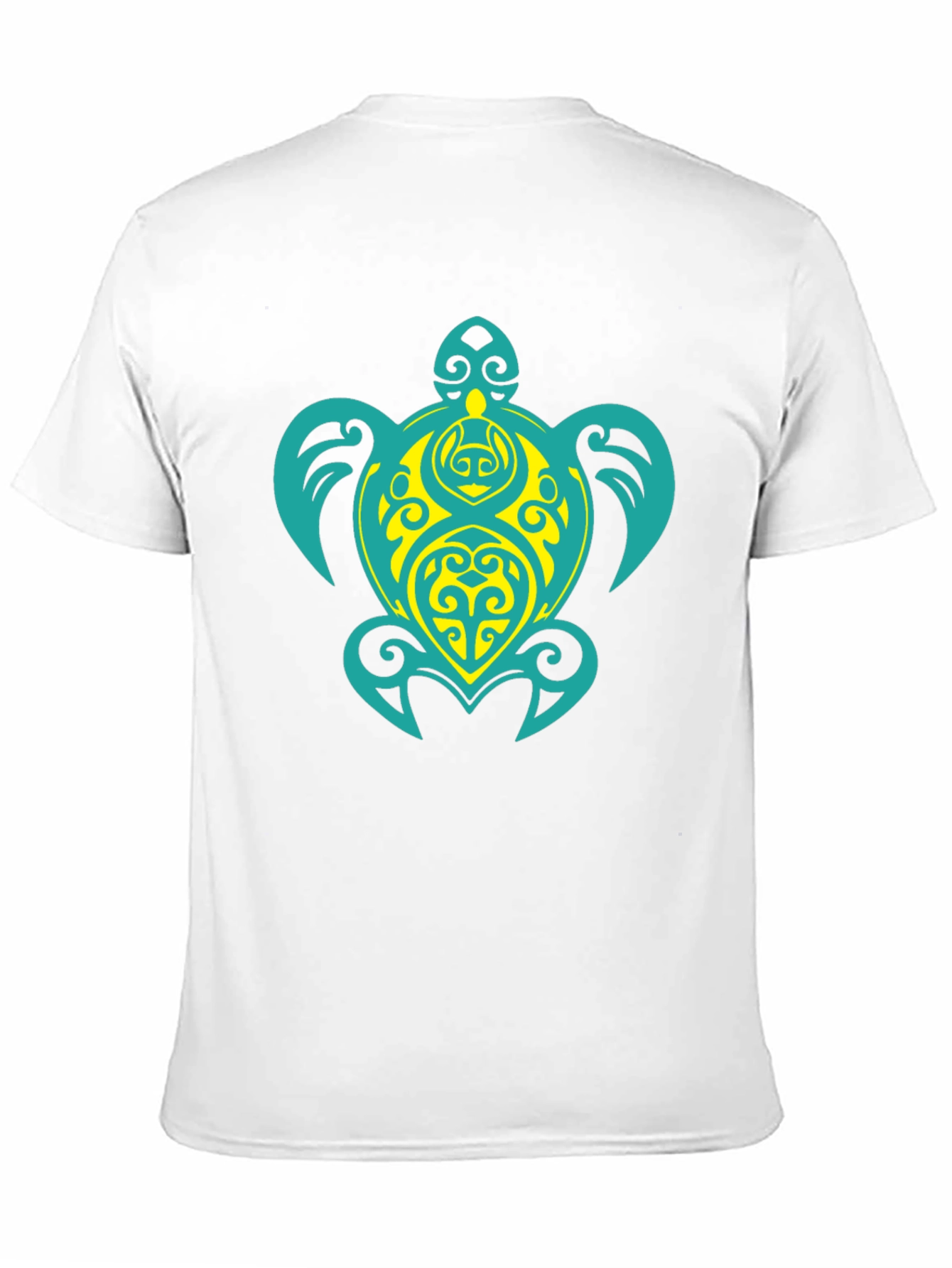 Turtle Graphic Tee - Black Cotton Blend T-Shirt