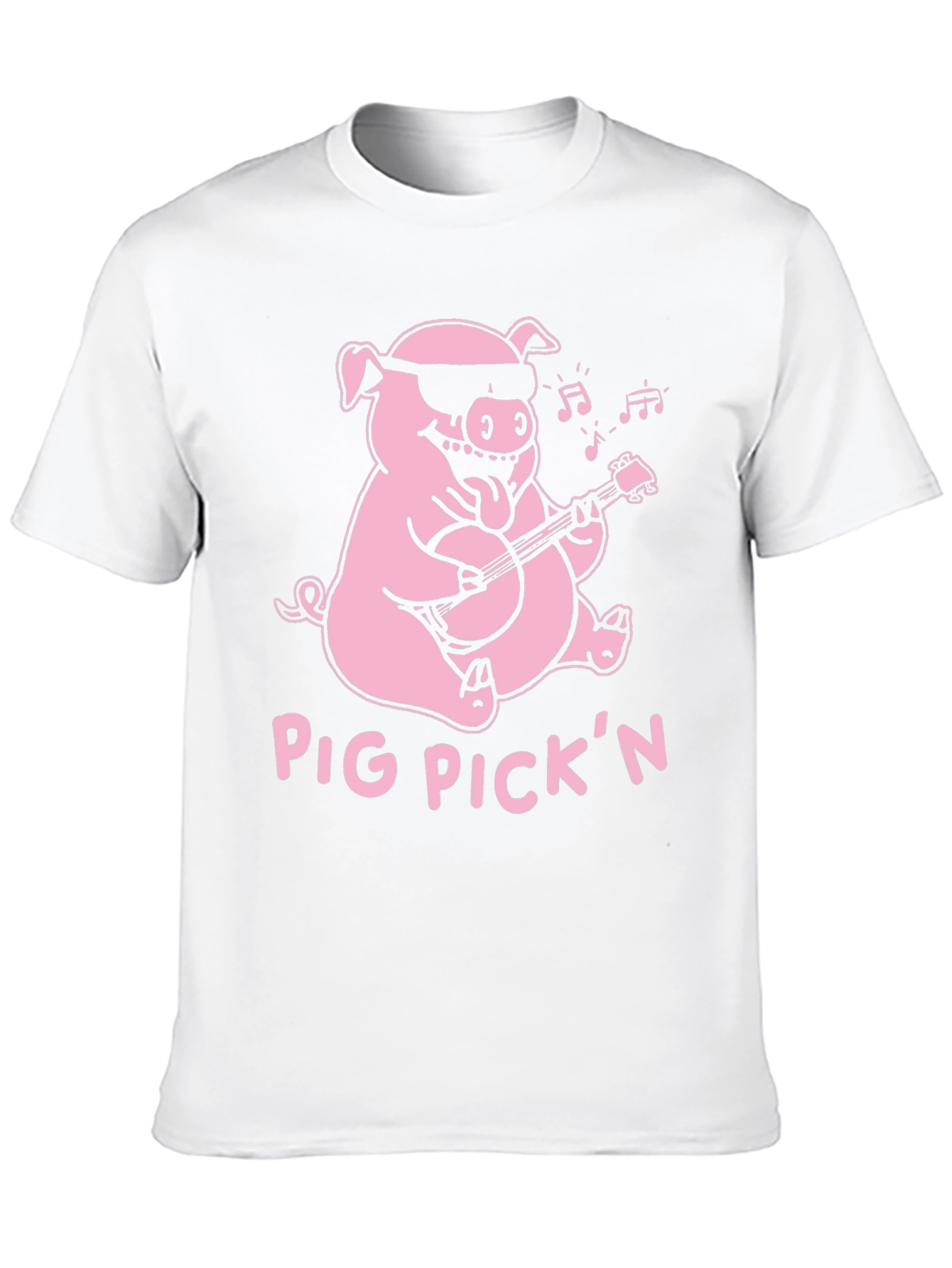 Pig Pickin Graphic Tee - Black Cotton T-Shirt