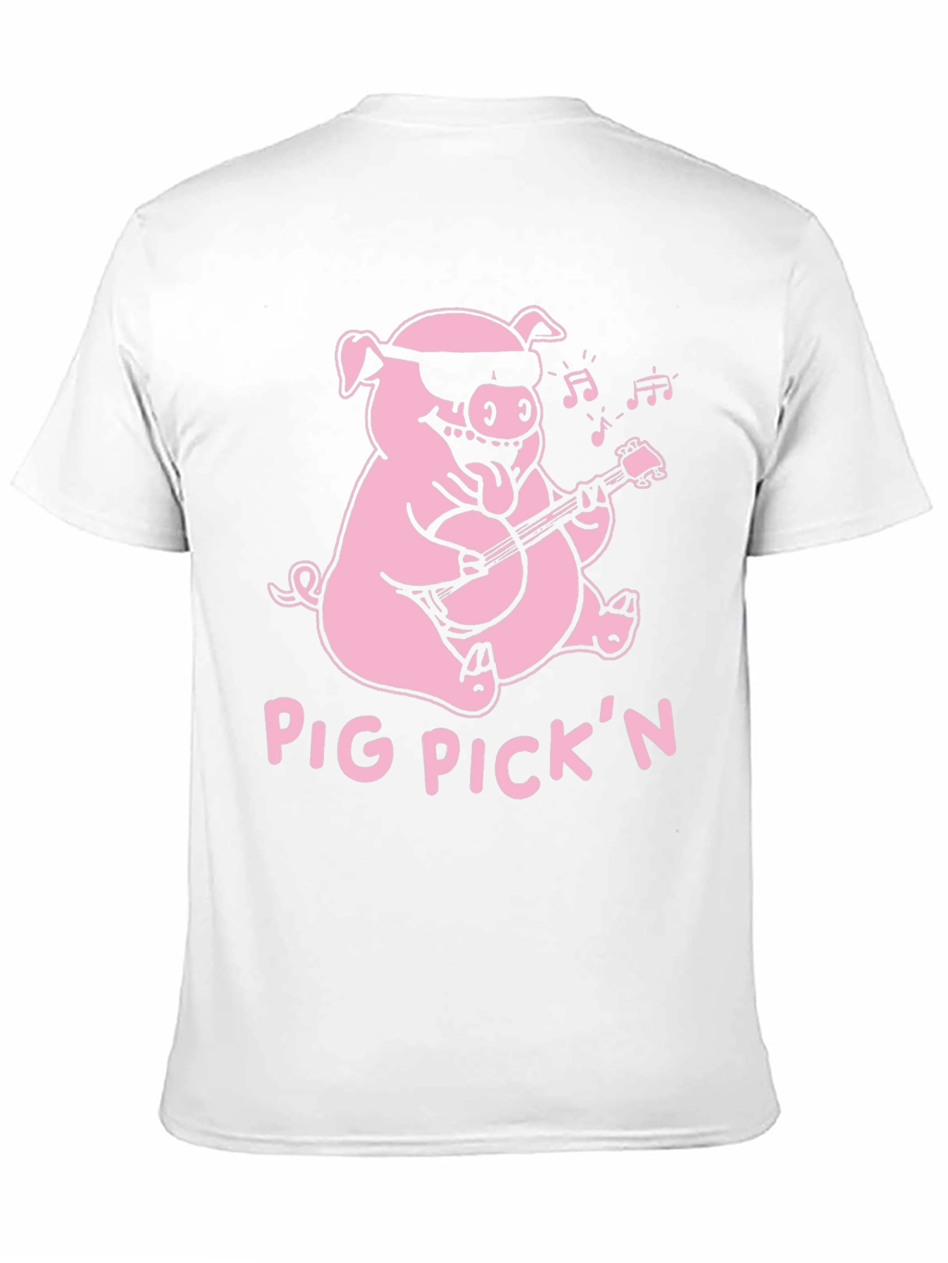 Pig Pickin Graphic Tee - Black Cotton T-Shirt