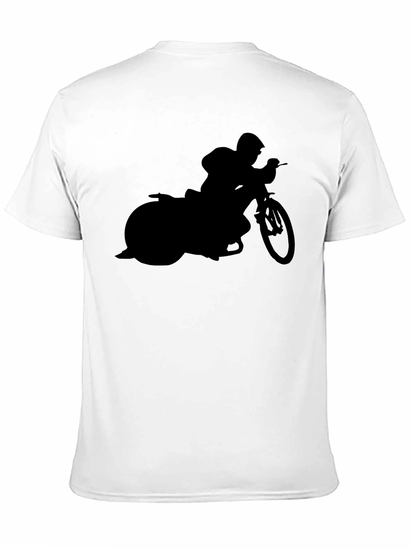 Motorcycle Silhouette Graphic T-Shirt