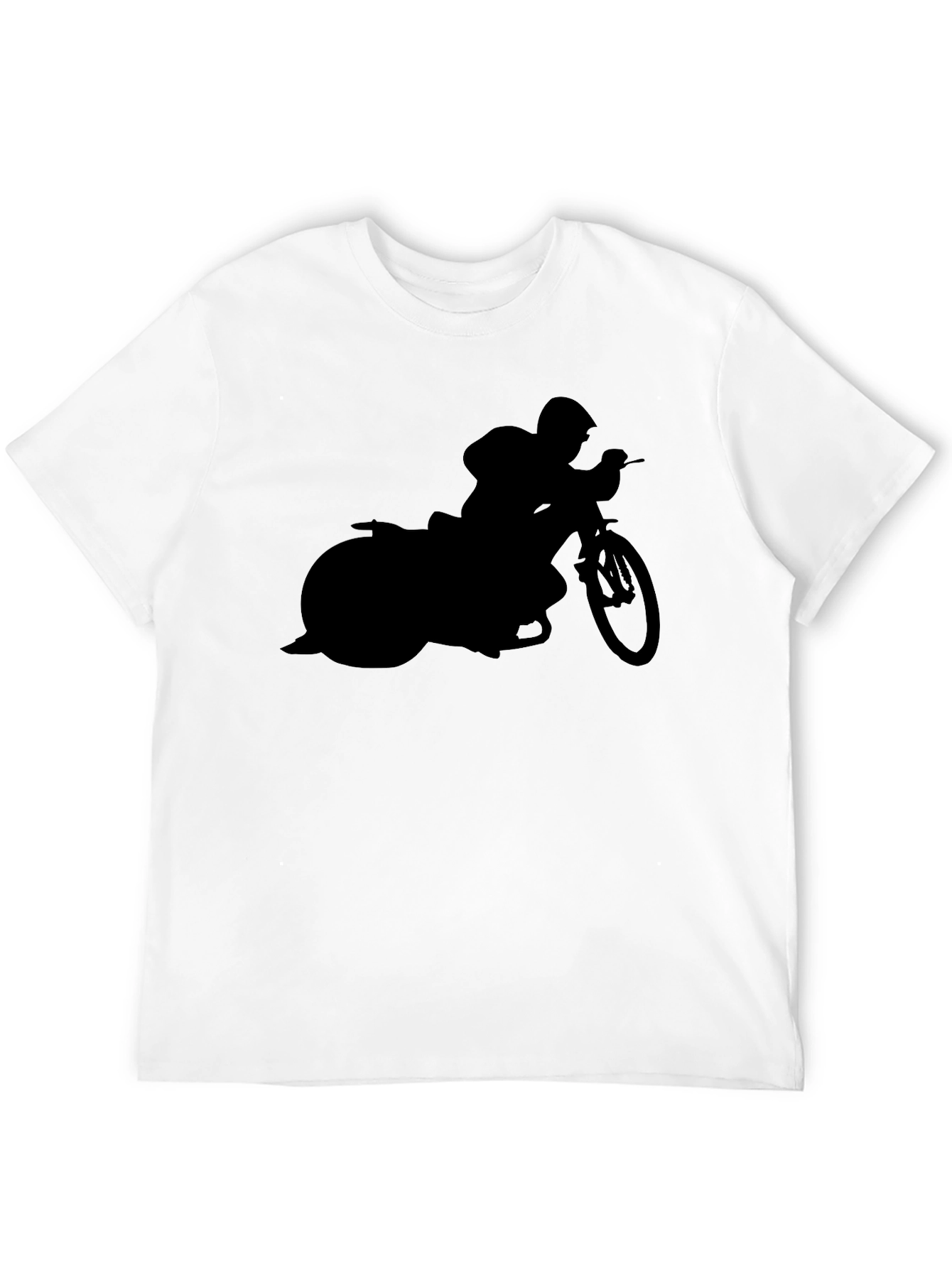 Motorcycle Silhouette Graphic T-Shirt