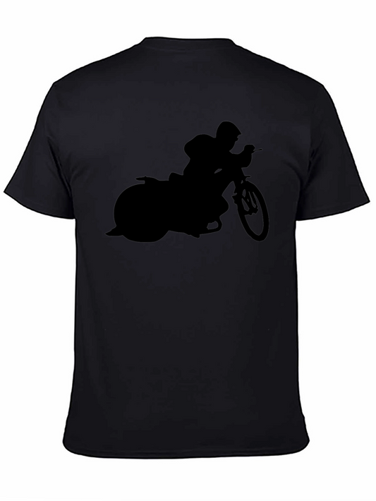 Motorcycle Silhouette Graphic T-Shirt