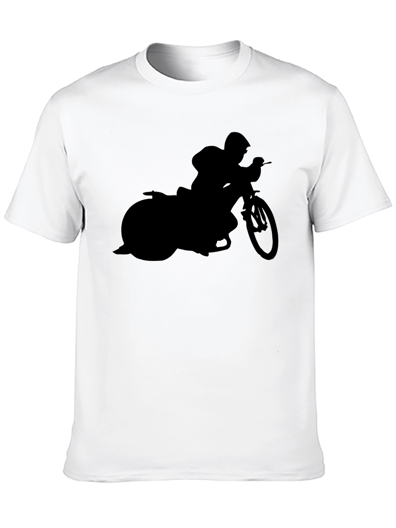 Motorcycle Silhouette Graphic T-Shirt